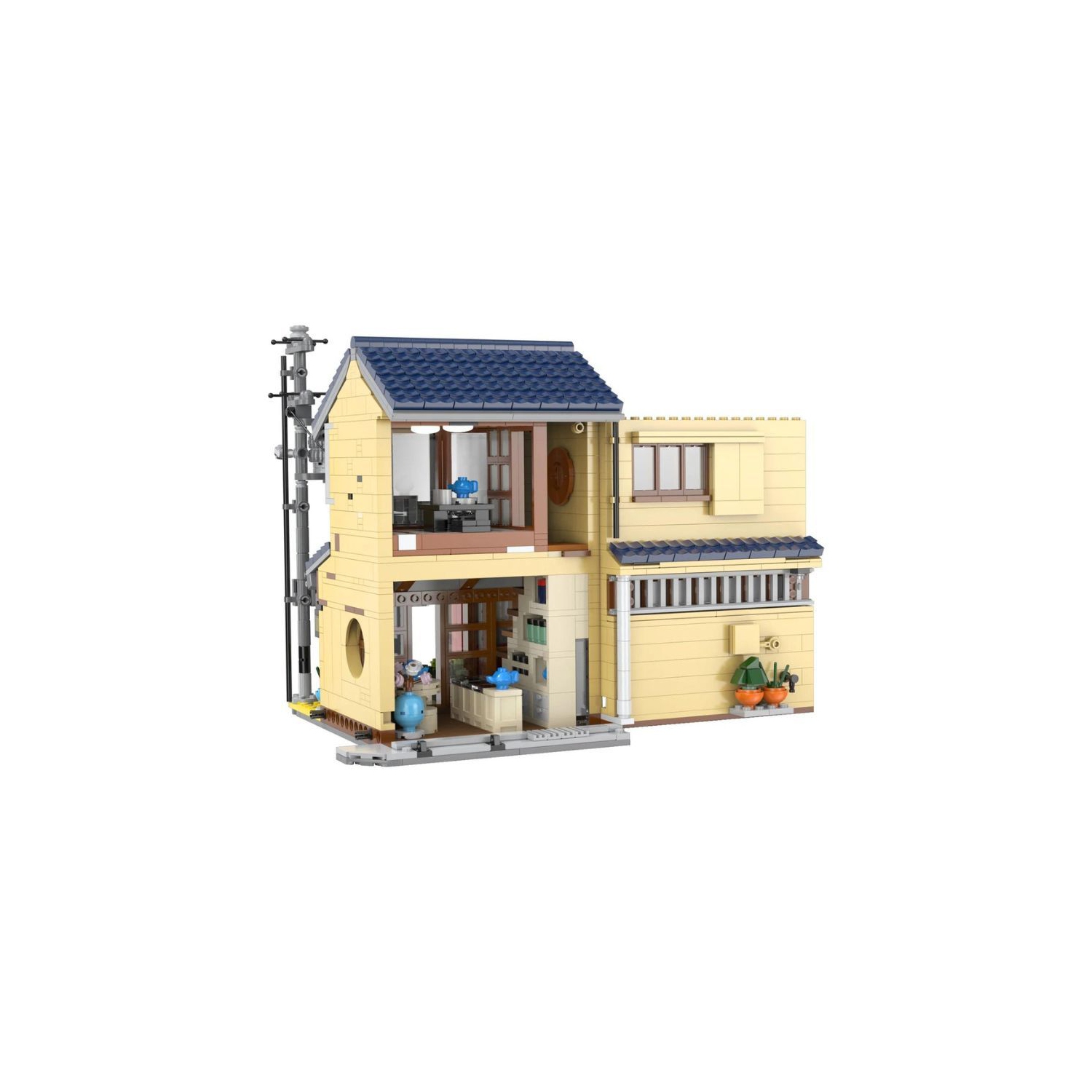 CaDA Japanese Wind Tea House 1200 Pcs