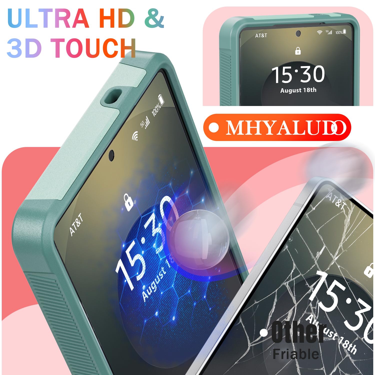 Pour Samsung Galaxy S25 Ultra, avec 1 protecteurs d'écran en verre trempé, robuste boîtier intégral antichoc et résistant aux chutes à 360°, TPUR