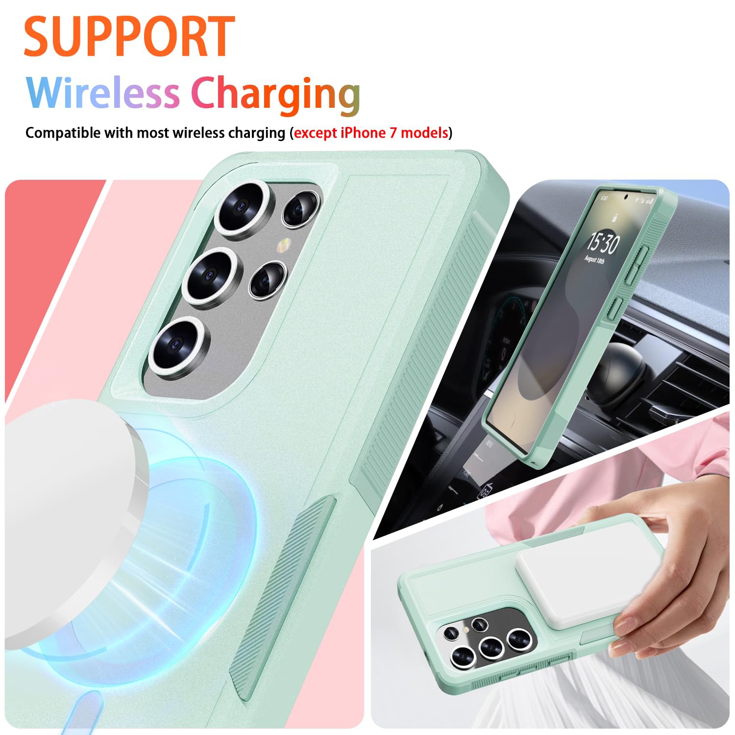 Pour Samsung Galaxy S25 Ultra, avec 1 protecteurs d'écran en verre trempé, robuste boîtier intégral antichoc et résistant aux chutes à 360°, TPUR