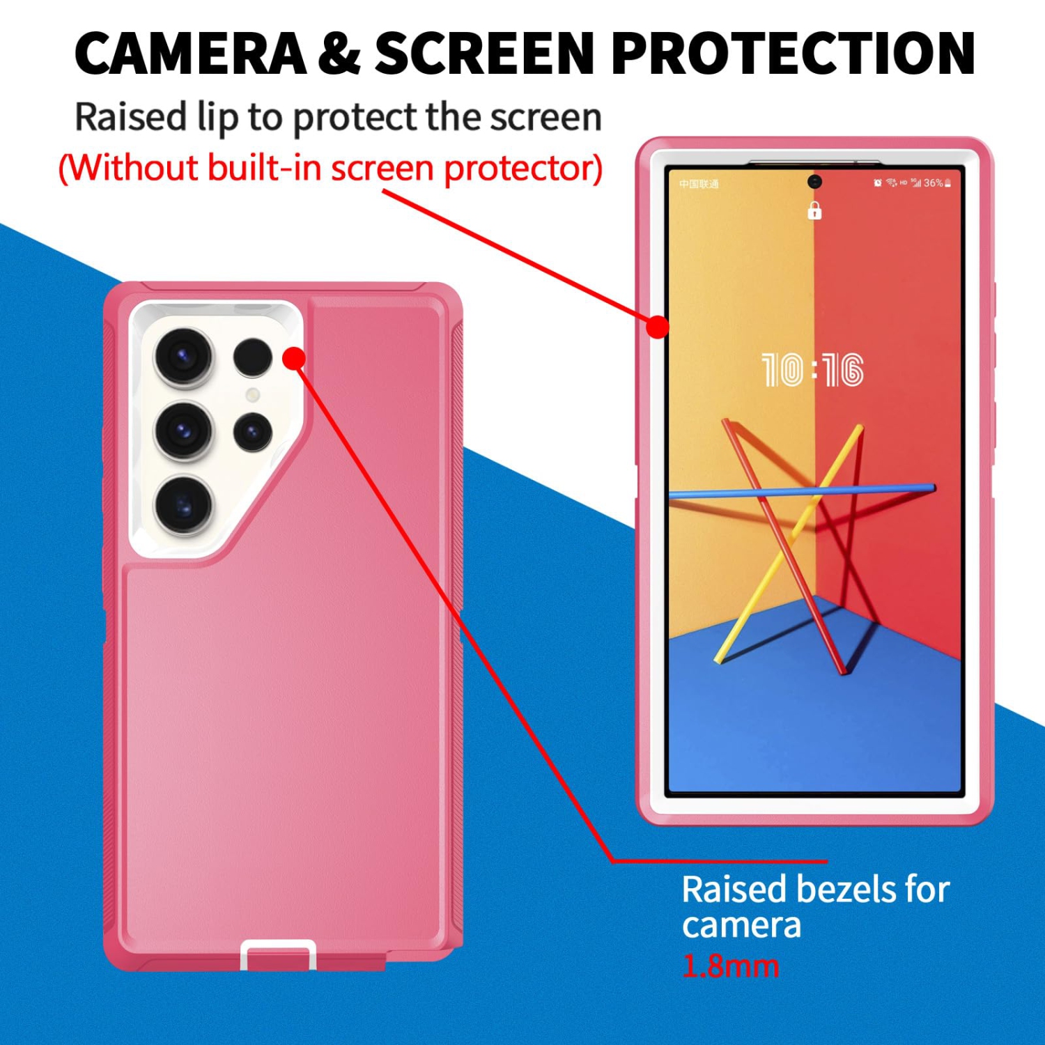 Defender – Étui pour Samsung Galaxy S25 Ultra 5G, robuste, antichoc, poussière, protection 3-en-1, protection antichoc, protection pour téléphone