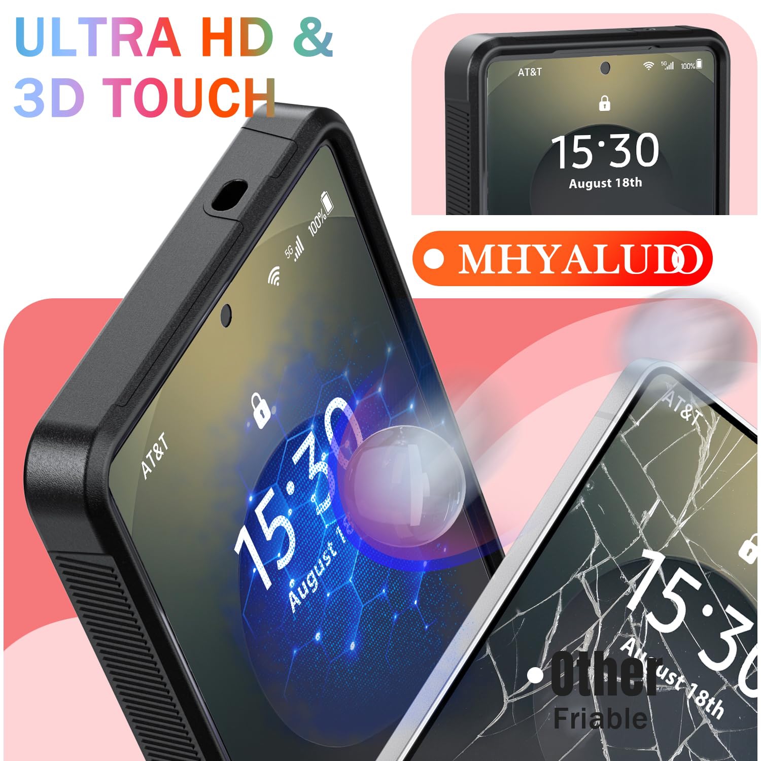 Pour Samsung Galaxy S25 Ultra, avec 1 protecteurs d'écran en verre trempé, robuste boîtier intégral antichoc et résistant aux chutes à 360°, TPUR