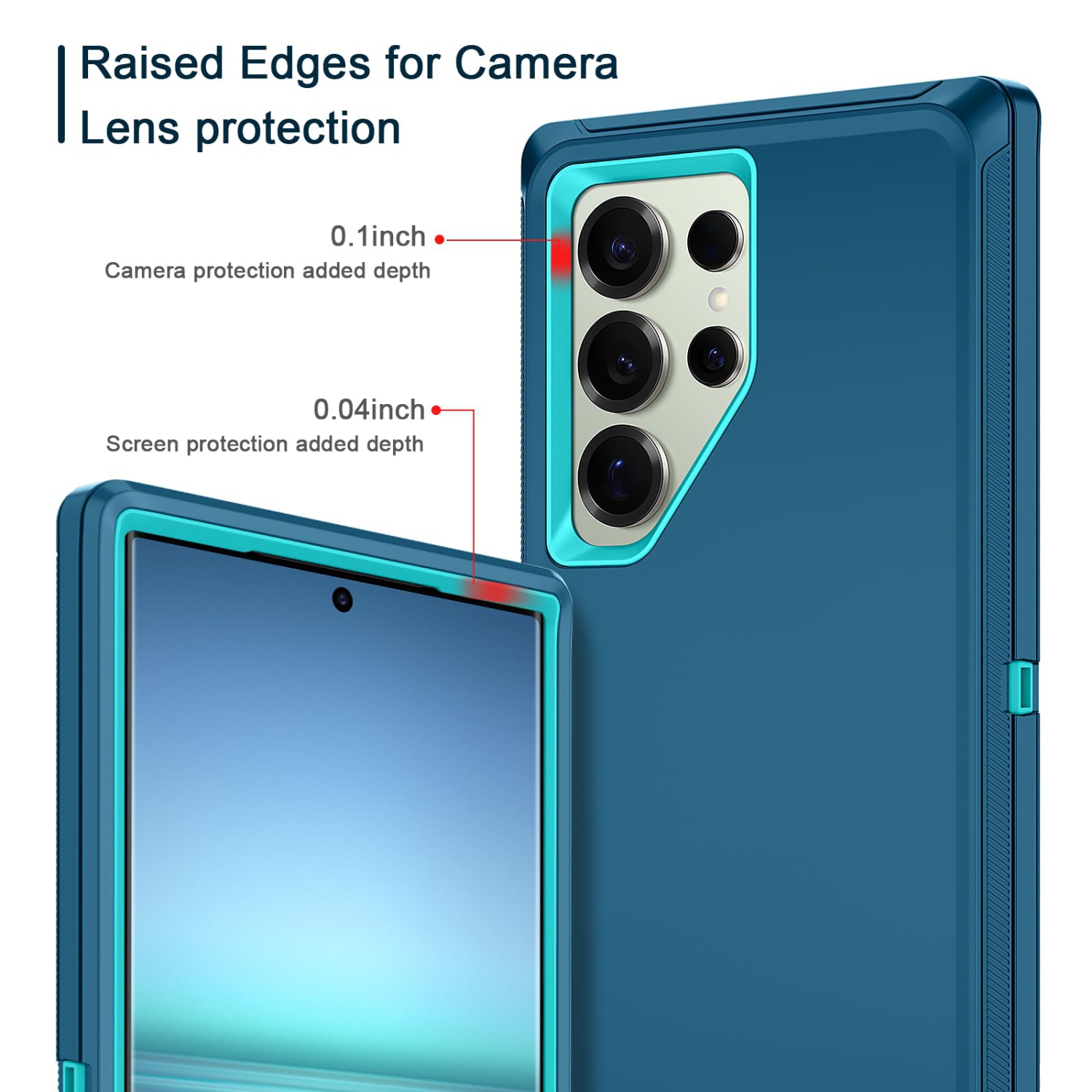 Pour Samsung Galaxy S25 Ultra Étui antichoc Protection complète 3 couches résistant à la poussière/aux chutes sans protecteur d'écran Étui robuste