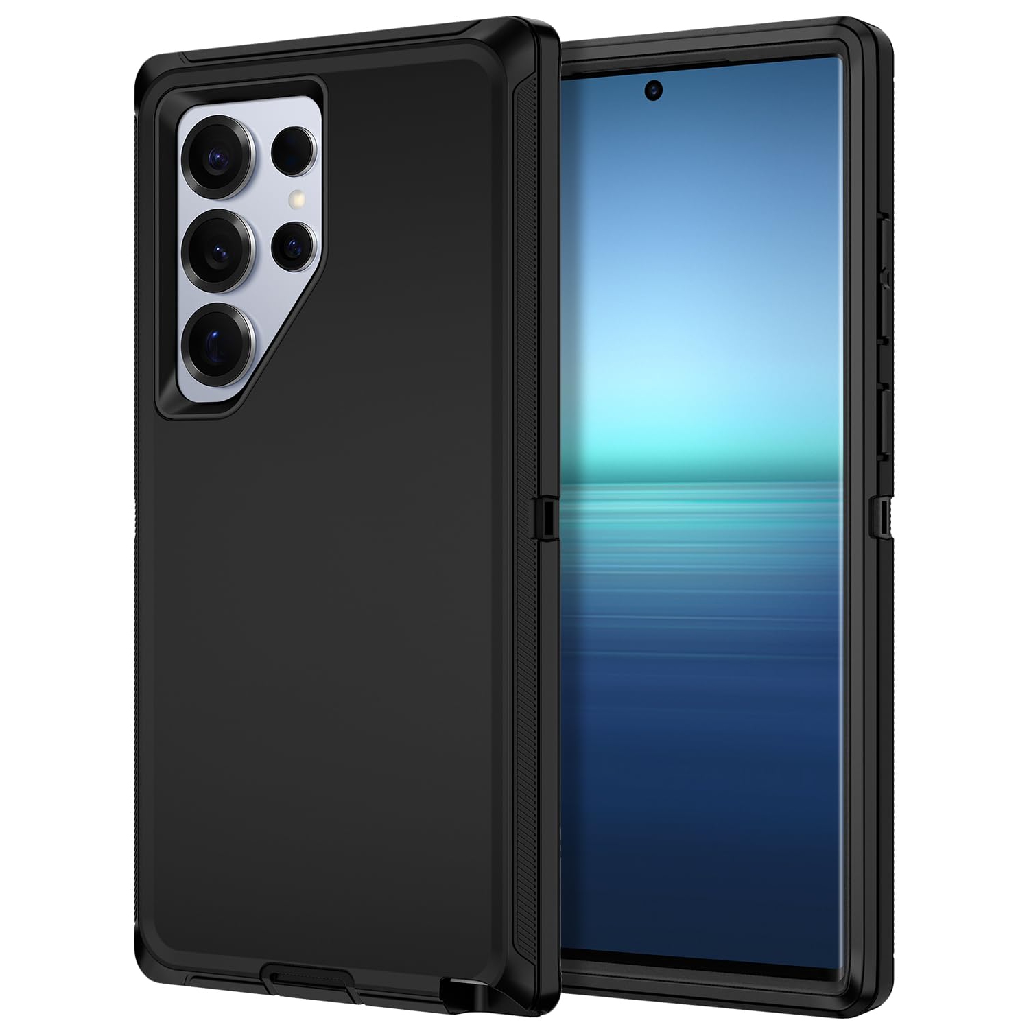 for Samsung Galaxy S25 Ultra Case Shockproof Dust/Drop Proof 3-Layer Full Body Protection Without Screen Protector Rugged Heavy Duty Cover Case for