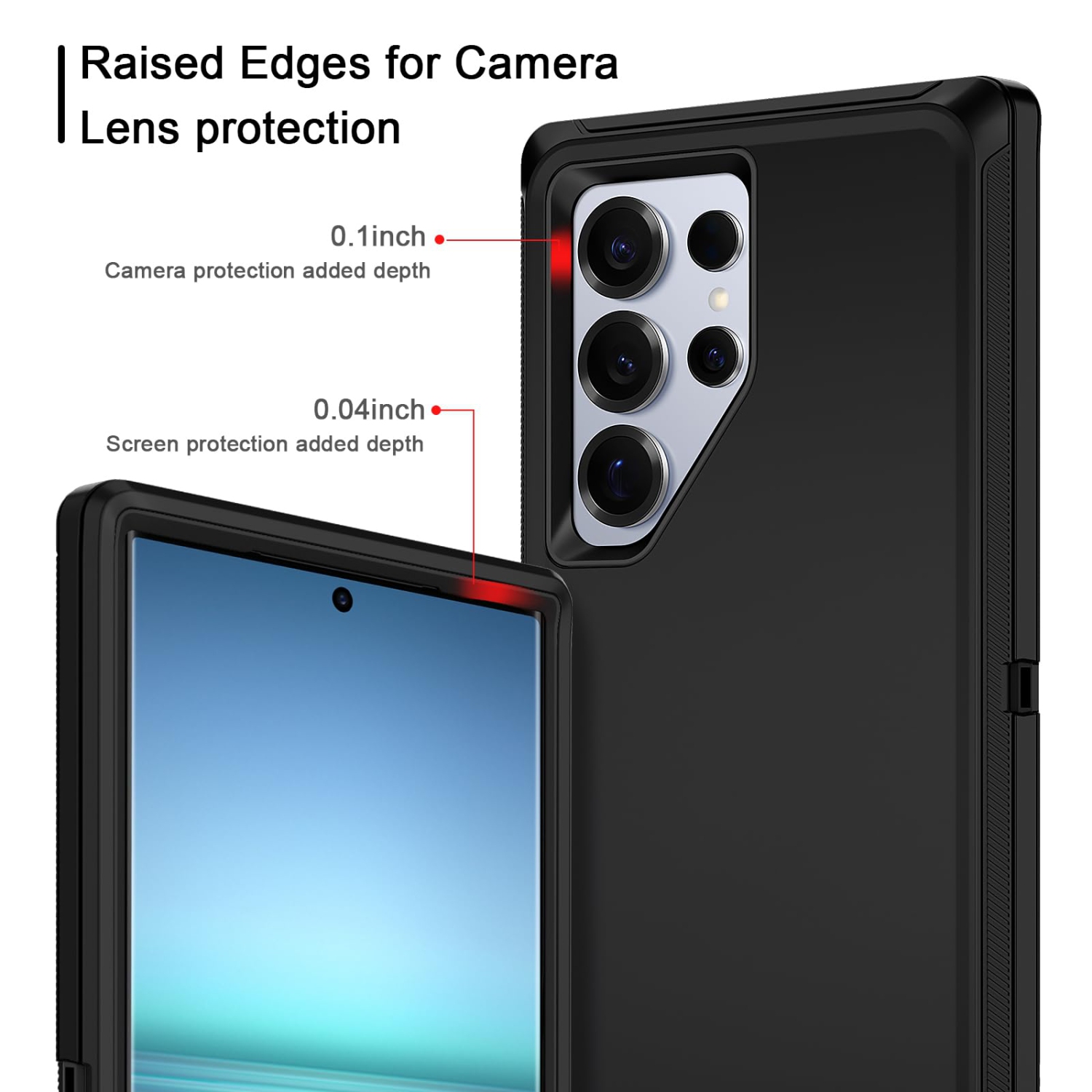 for Samsung Galaxy S25 Ultra Case Shockproof Dust/Drop Proof 3-Layer Full Body Protection Without Screen Protector Rugged Heavy Duty Cover Case for