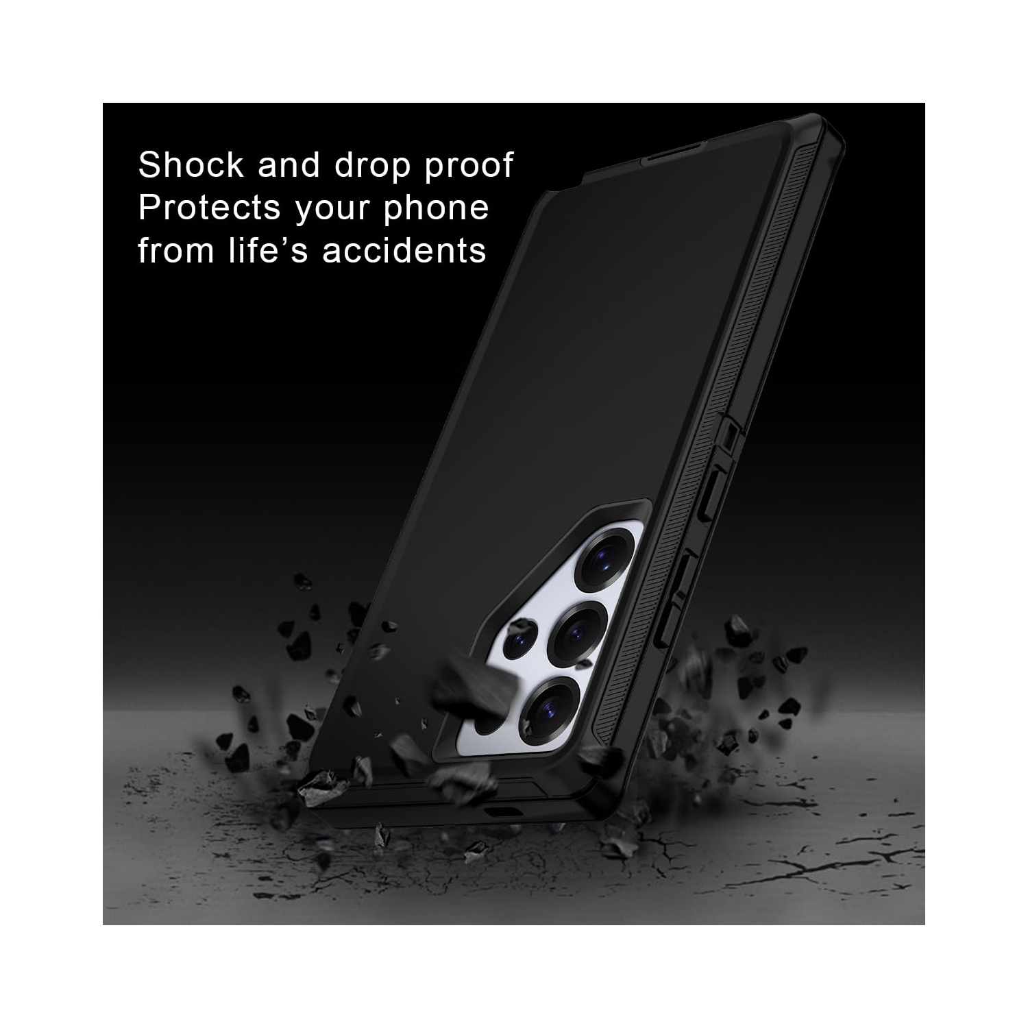 for Samsung Galaxy S25 Ultra Case Shockproof Dust/Drop Proof 3-Layer Full Body Protection Without Screen Protector Rugged Heavy Duty Cover Case for