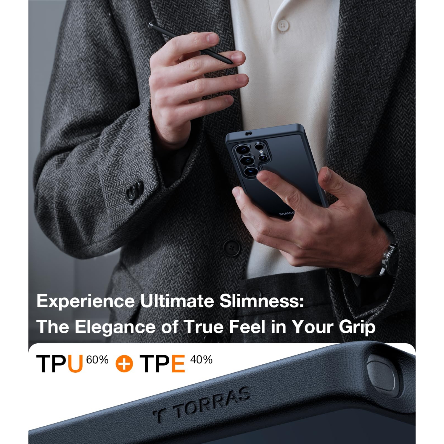 Étui antichoc pour Samsung Galaxy S25 Ultra, protection de qualité militaire de 12 pi, étui mince translucide mat pour Samsung S25 Ultra, noir,