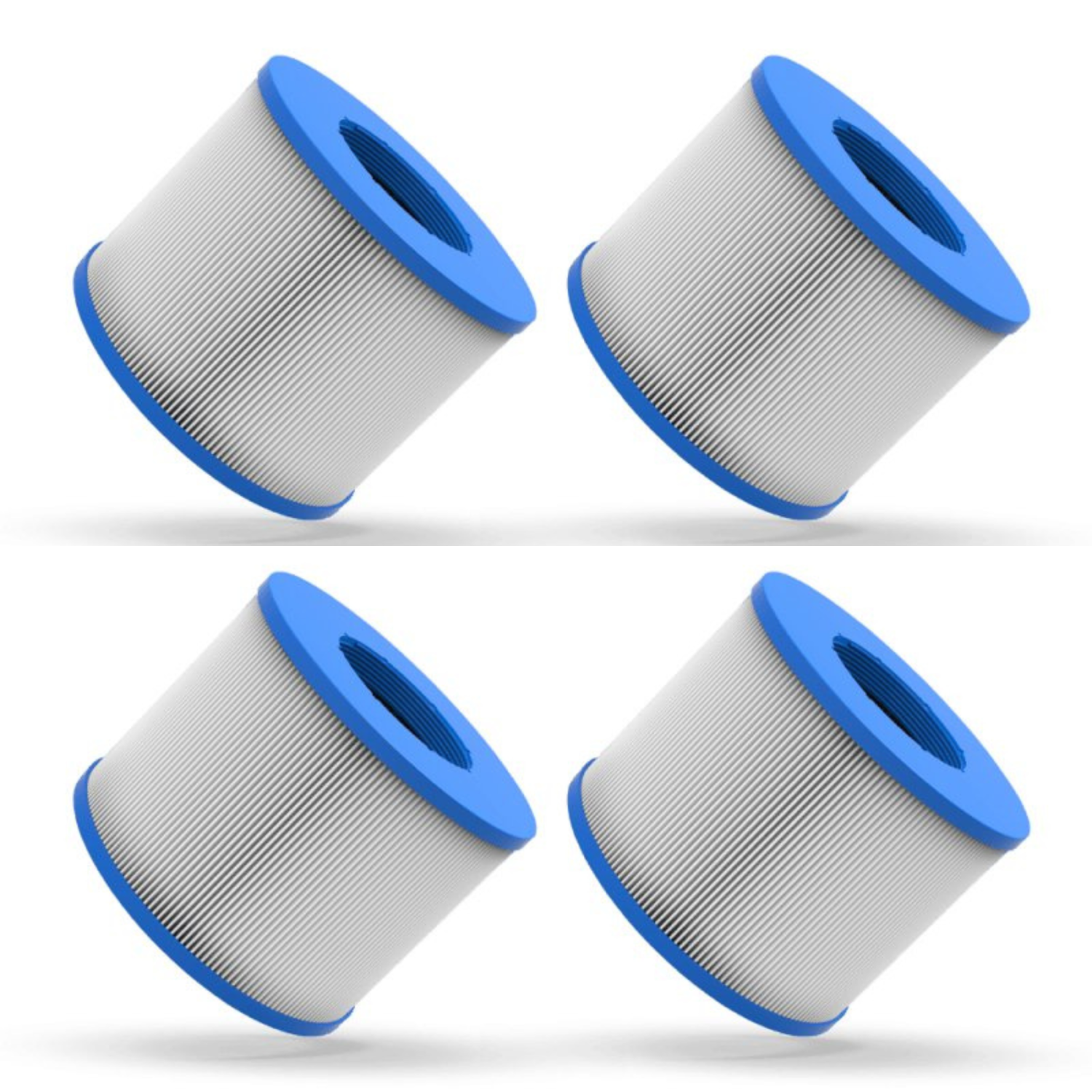 Wave Foam & Inflatable Hot Tub Filters | Pack of 4 Filters