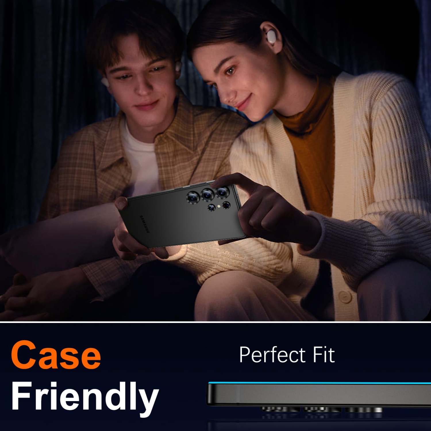 3 Pack Screen Protector Compatible for Samsung Galaxy S25 Ultra Tempered Glass HD Clear Screen Protector with Easy Installation Frame, 9H Hardness