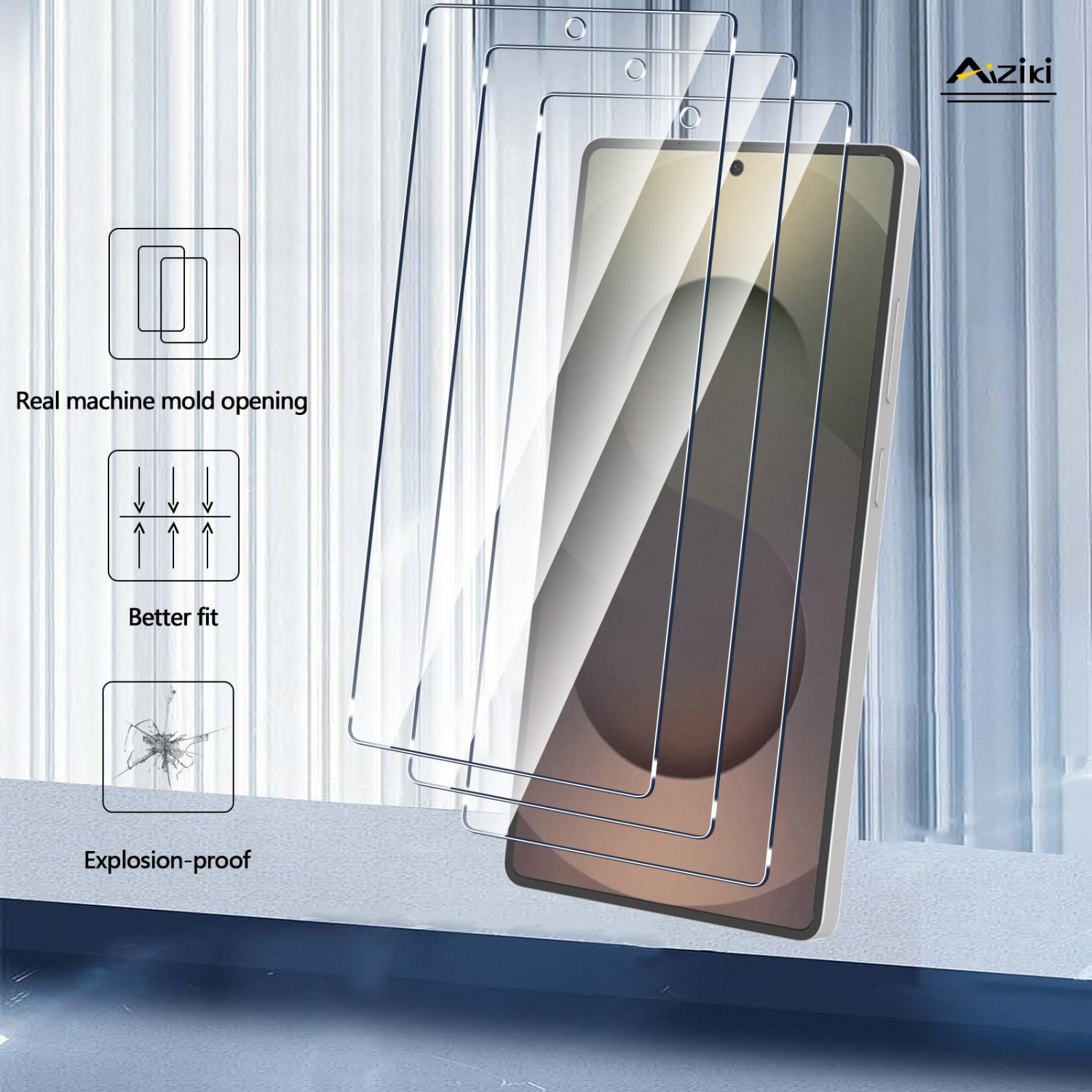 3+3 Pack pour Samsung Galaxy S25 Ultra Protecteur d'écran avec protecteur d'objectif de caméra, verre trempé HD transparent, antirayure, étui