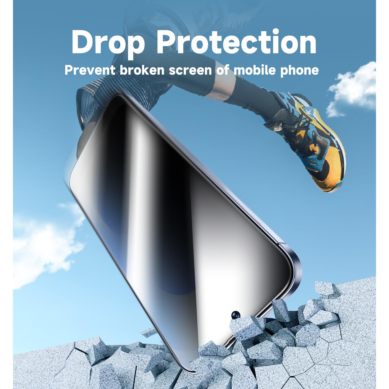 2 Pack for Samsung Galaxy S25 6.2inch Privacy Tempered Glass Screen Protector, Bubble Free, Easy Installation, Auto Dust-Elimination