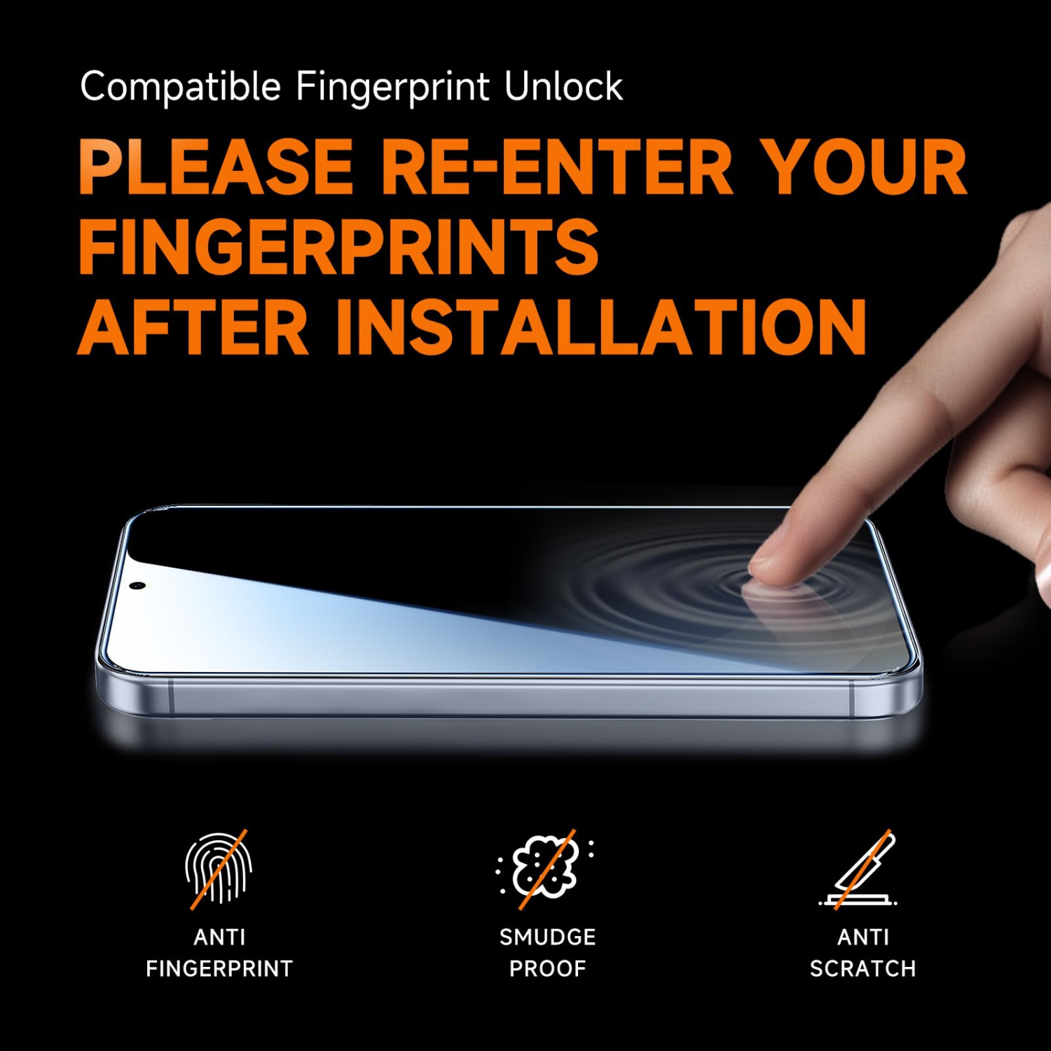 2 Pack for Samsung Galaxy S25 6.2inch Privacy Tempered Glass Screen Protector, Bubble Free, Easy Installation, Auto Dust-Elimination