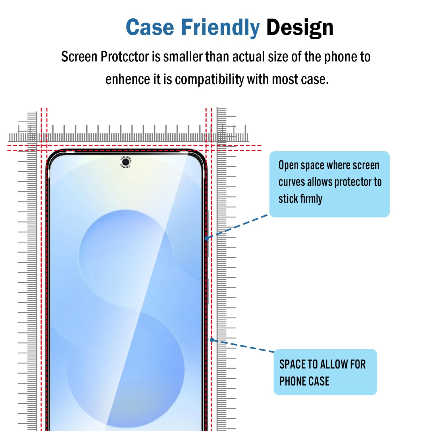 2 Pack Compatible with Samsung Galaxy S25 Screen Protector,Full Coverage 9H Tempered Glass Film,HD Clear Scratch Resistant,Bubble-Free for Samsung