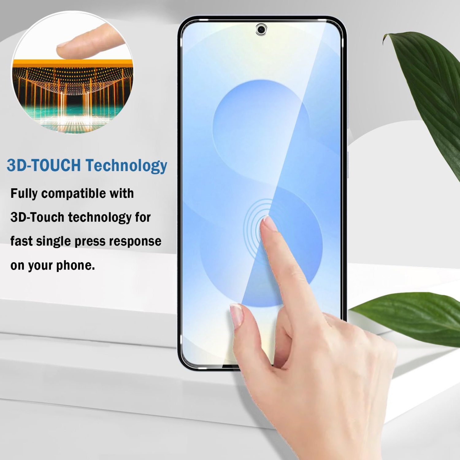 2 Pack Compatible with Samsung Galaxy S25 Screen Protector,Full Coverage 9H Tempered Glass Film,HD Clear Scratch Resistant,Bubble-Free for Samsung