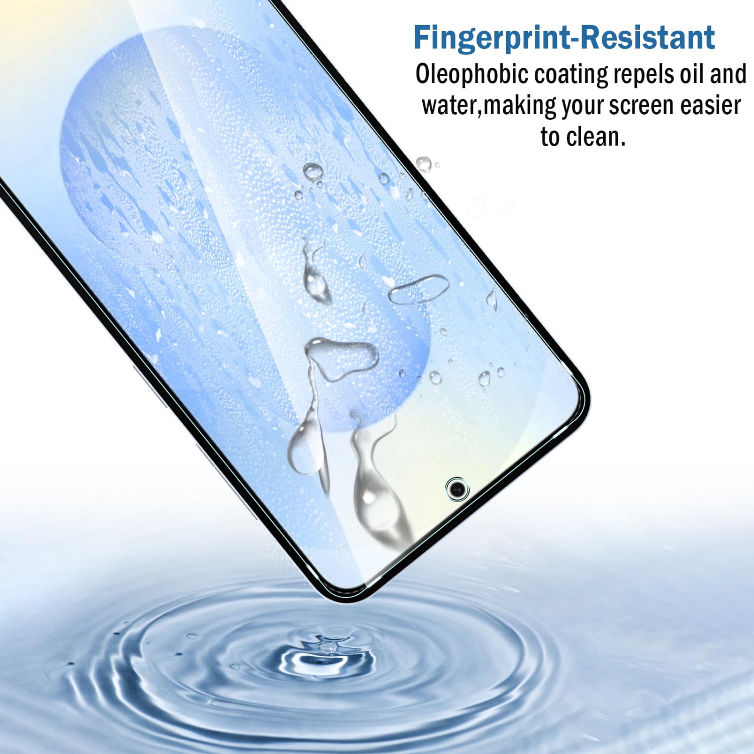 2 Pack Compatible with Samsung Galaxy S25 Screen Protector,Full Coverage 9H Tempered Glass Film,HD Clear Scratch Resistant,Bubble-Free for Samsung