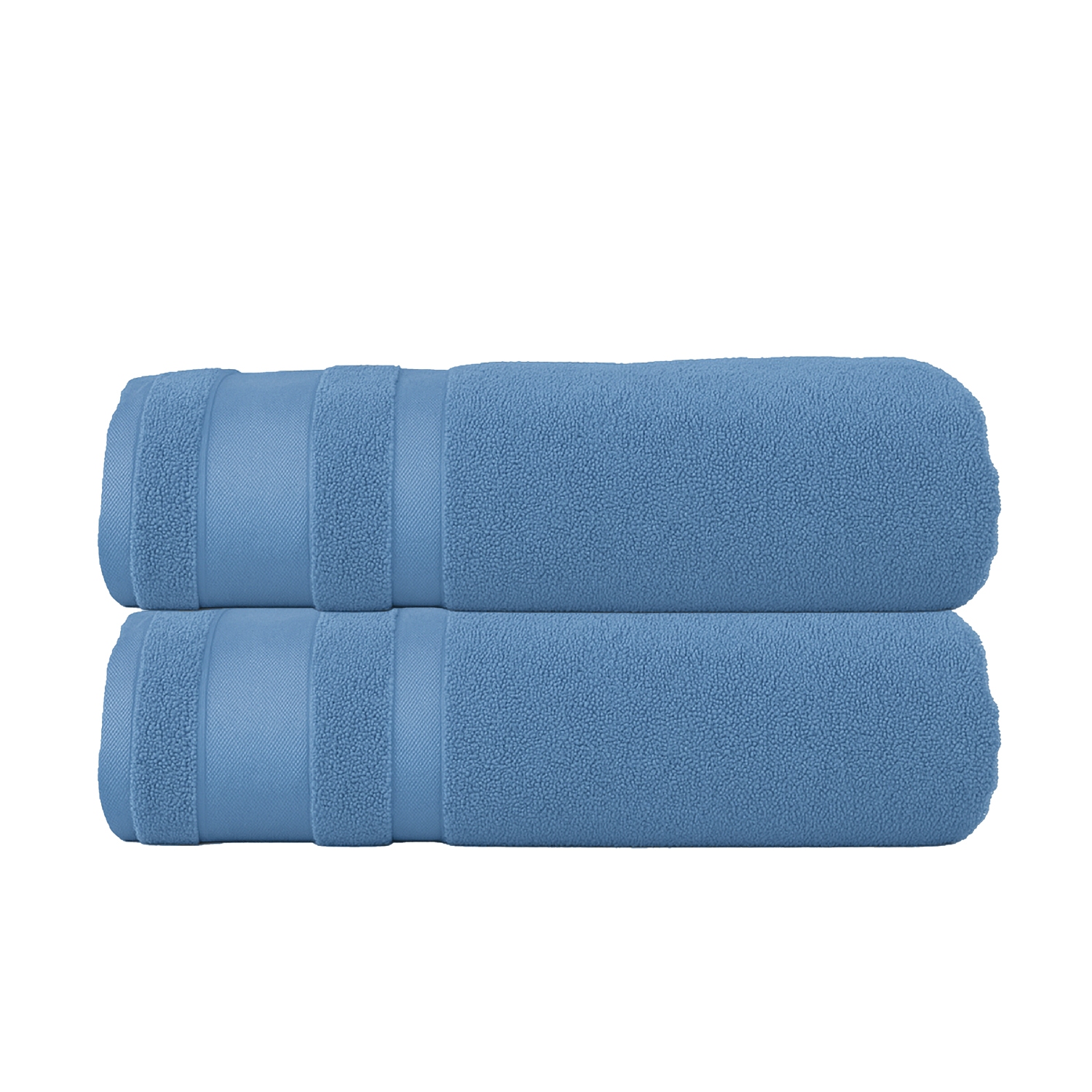 Serviettes de bain 100 % coton Beddora Premium, 27 x 54&nbsp;po, très douces, très absorbantes et séchage rapide - Bleu marine