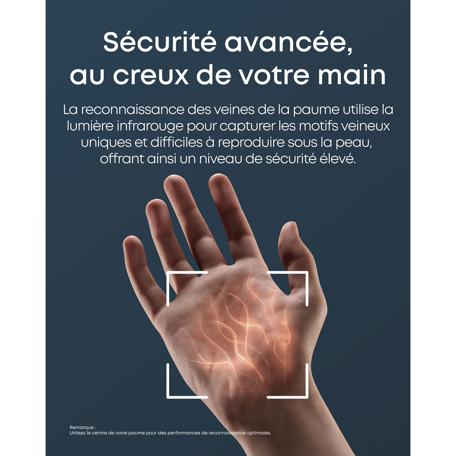 Serrure intelligente Wi-Fi à détection des veines de la paume FamiLock E35 d'eufy avec pavé numérique et clé - Noir