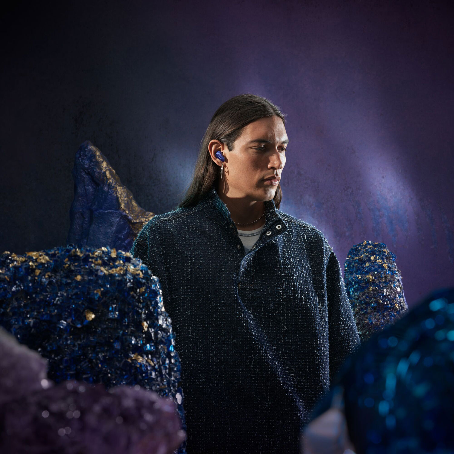 Écouteurs boutons 100 % sans fil à suppression du bruit QuietComfort Ultra de Bose - Violet minuit