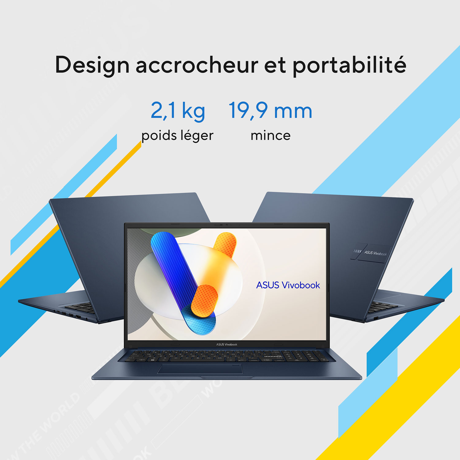Portable de 17,3 po Vivobook d'ASUS - Bleu calme