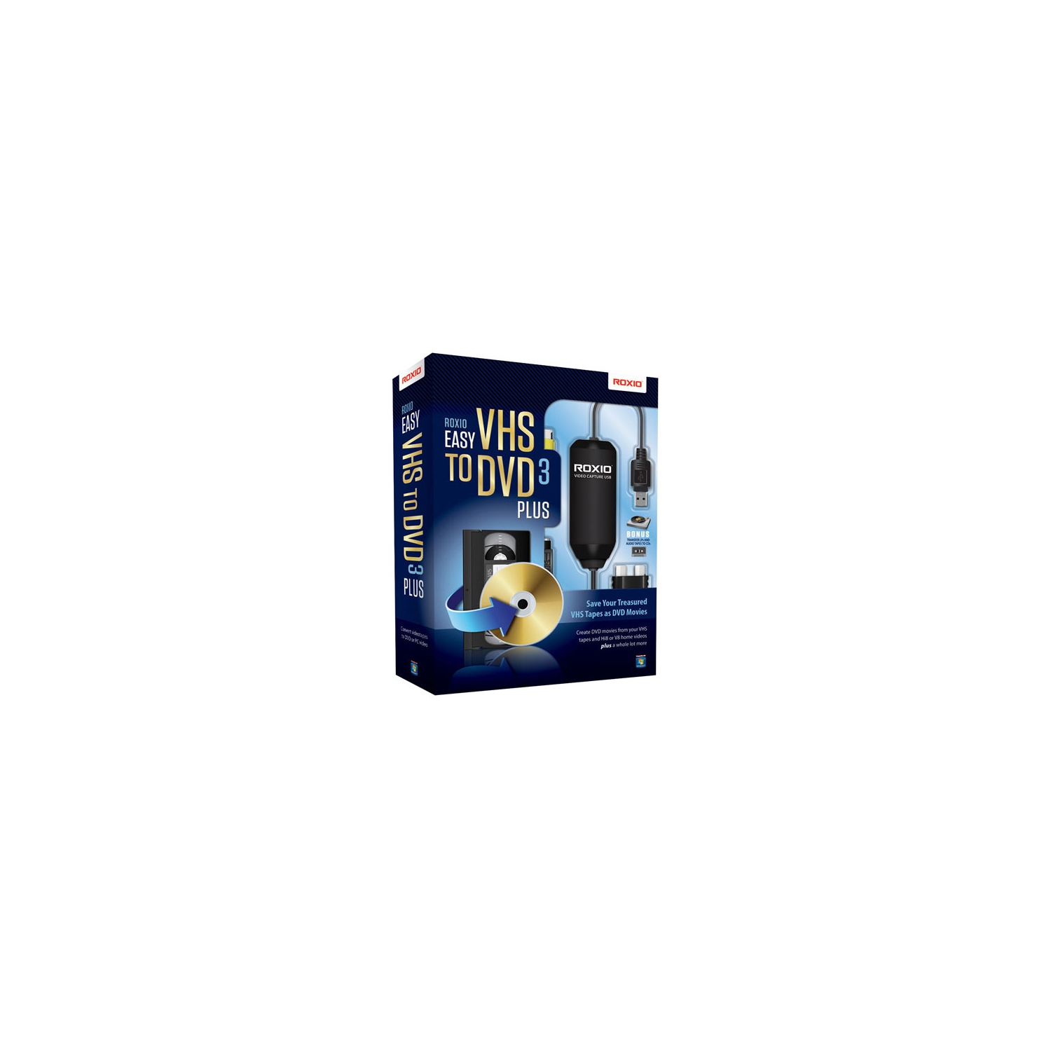 Remis à neuf Roxio Easy VHS to DVD 3 Plus PC 251000CABCS