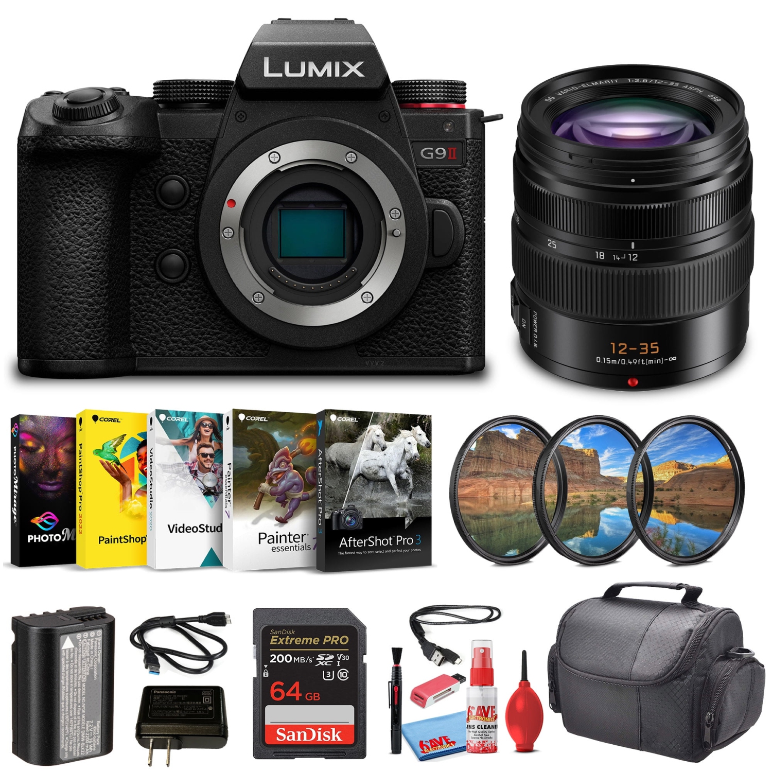 Panasonic – Appareil photo sans miroir Lumix G9 II Micro quatre tiers, 25.2&nbsp;Mpx