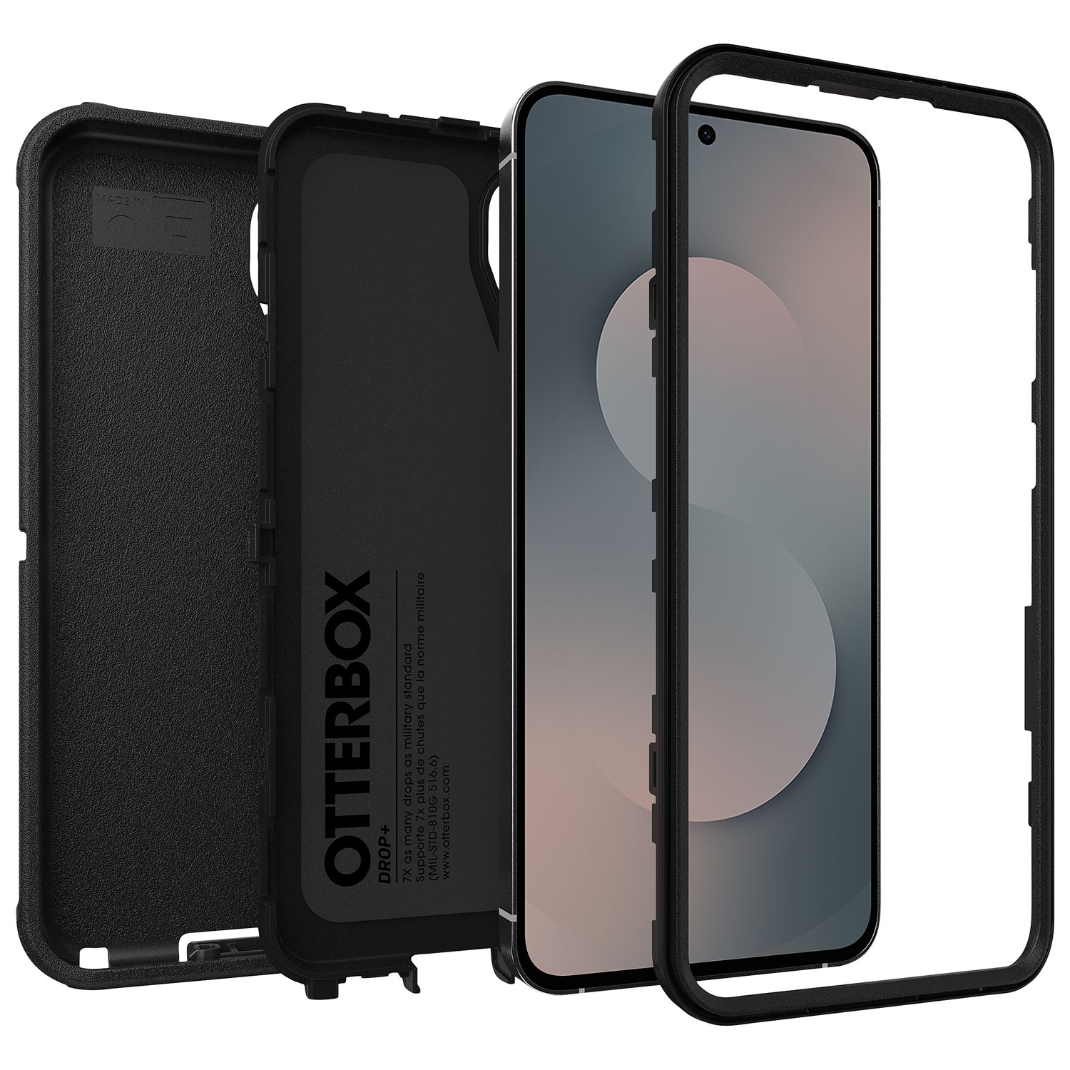 Étui souple ajusté Defender Series Pro d'OtterBox pour Galaxy S25 FE - Noir