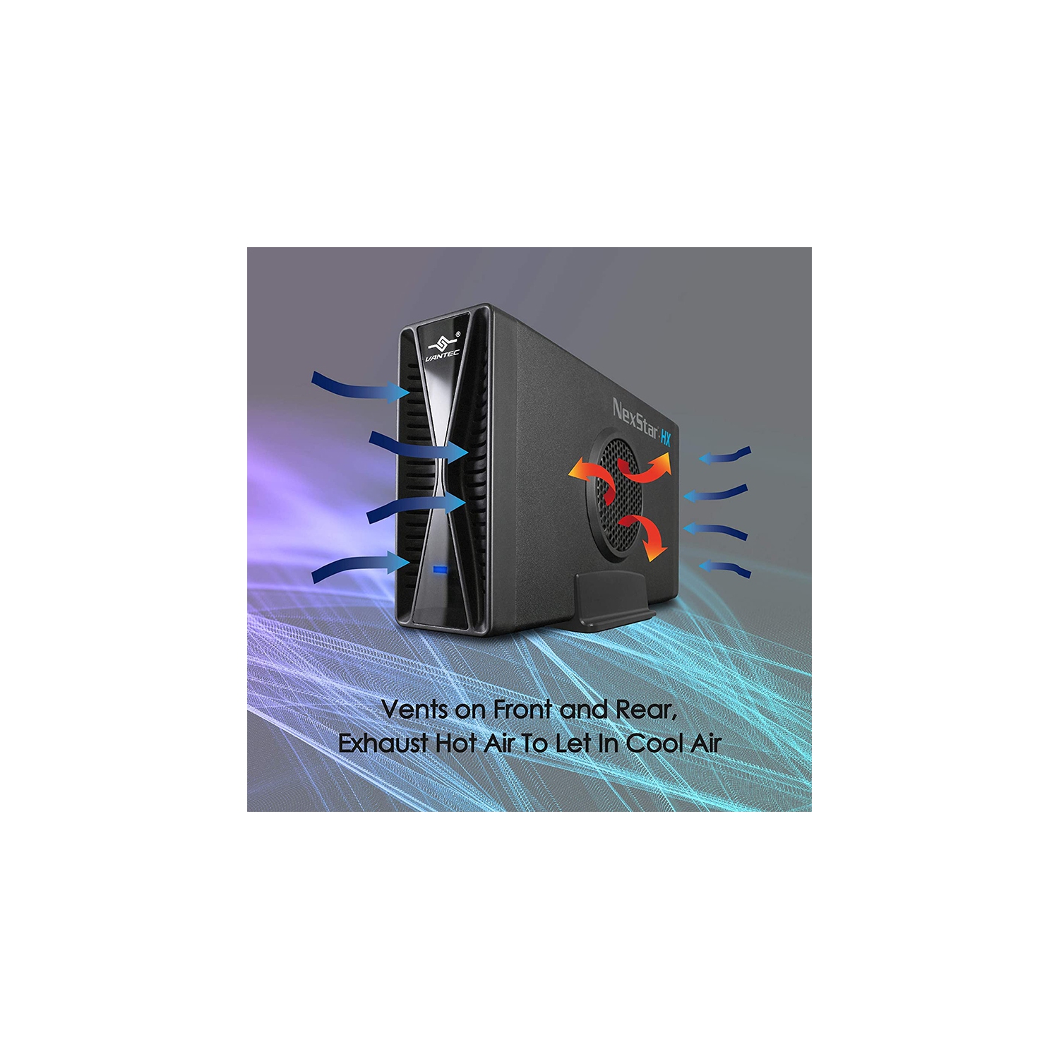 Vantec NexStar HX, NST-387S3-BK 3.5 SATA III Hard Drive Enclosure USB 3.0 with Fan