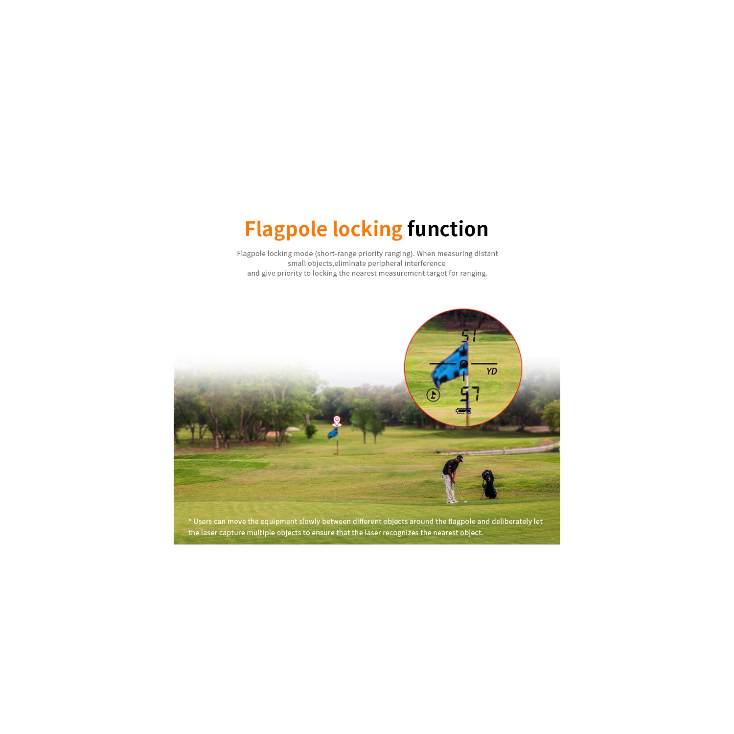 Télémètre de golf, 1000&nbsp;M 5 modes ±Précision de 1 vg Grossissement 6x Distance laser pour télémètre monoculaire de chasse