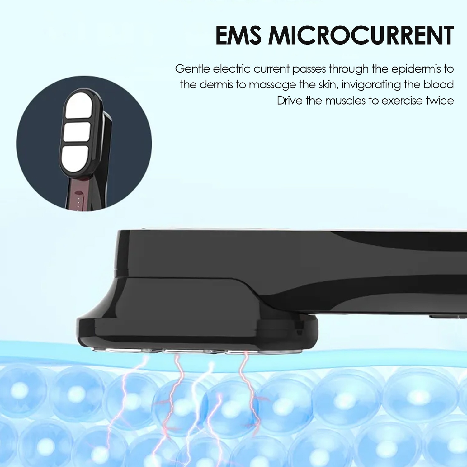 3 in 1 Blue and Red Light Micro Hair Growth Comb Electric Massage Device Health Scalp Massager Brush for Scalp Face Body