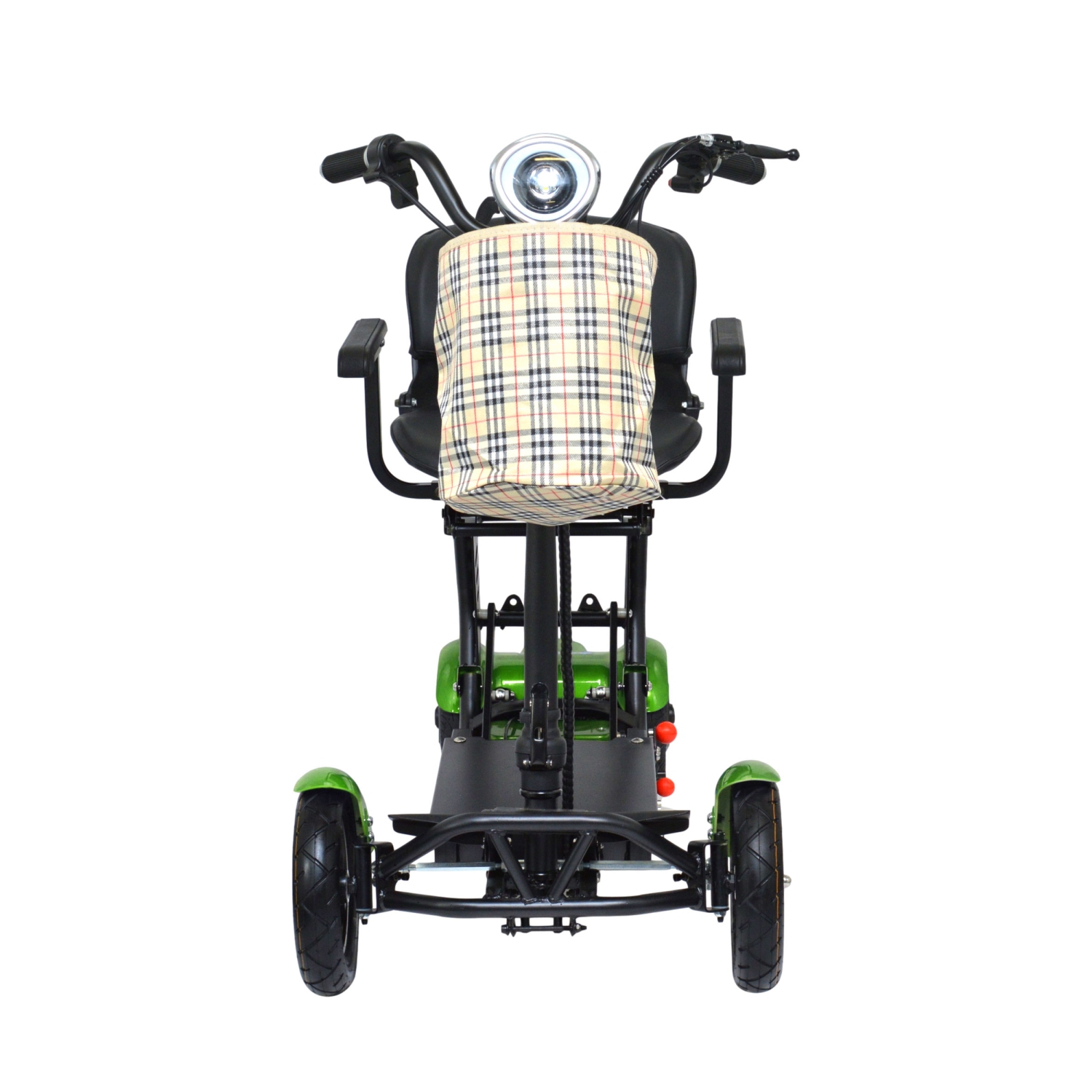 Remis à neuf - Trottinette pliable portative légère Dragon Mobile Ex, longue autonomie de batterie à 4 roues, jusqu'à 12 milles - Vert