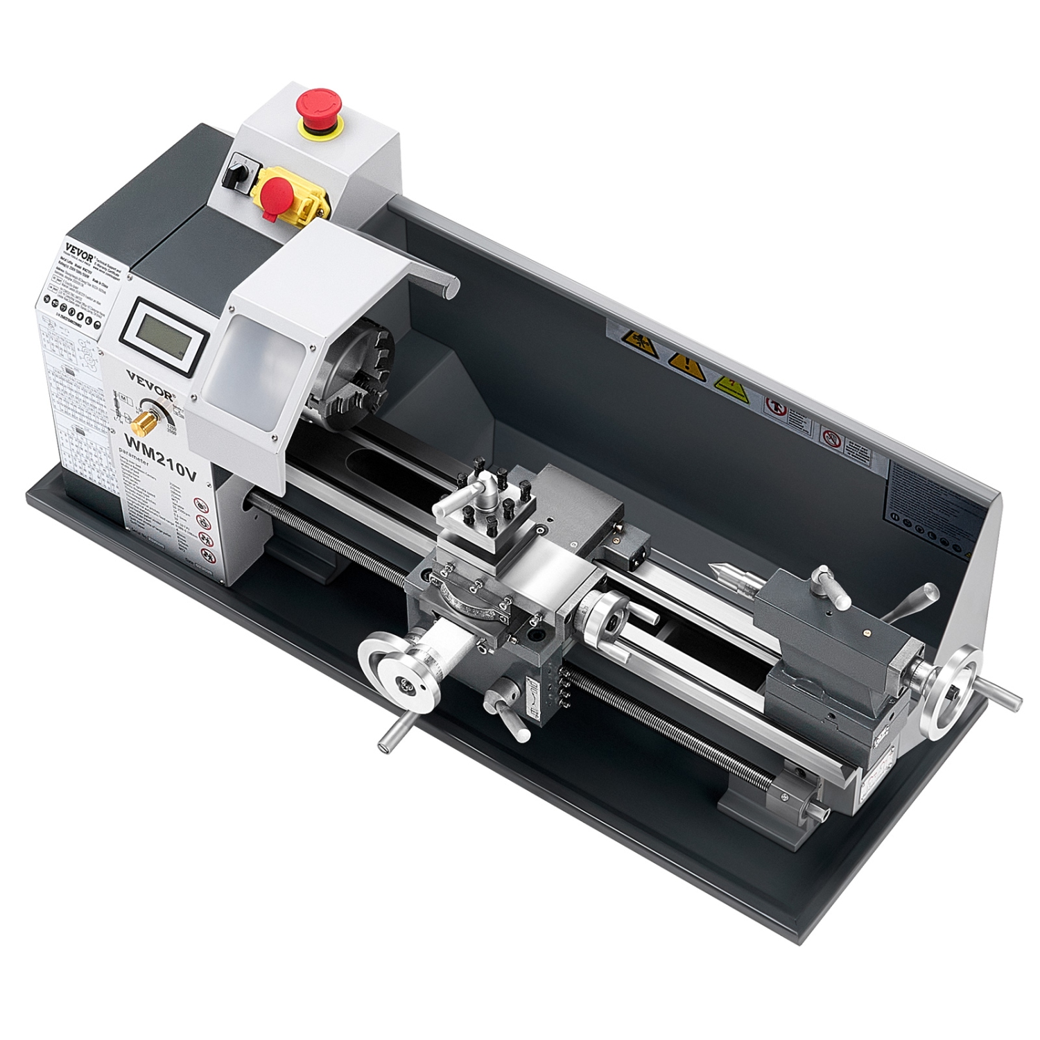 VEVOR 8x16 in Metal Lathe, 550W Benchtop Machine, 0-2500 RPM Variable Speed, with 0.0003in Spindle Accuracy, for Processing Precision Parts