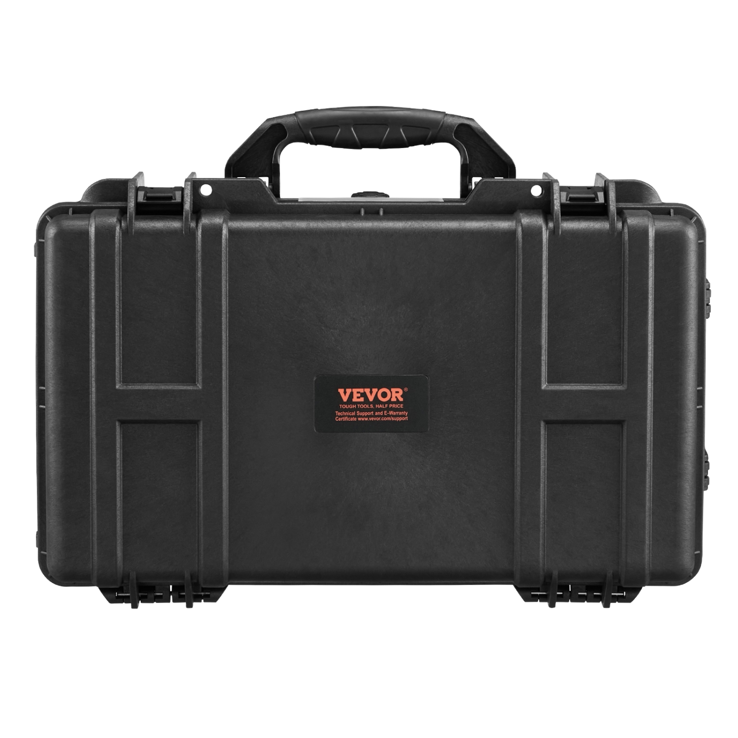 VEVOR 64x51x25 Weatherproof Hard Case, Heavy Duty Dry Box Case with Pre-cut Foam, Wheels & Retractable Pull Handles for Hunt, Military, Tactical,