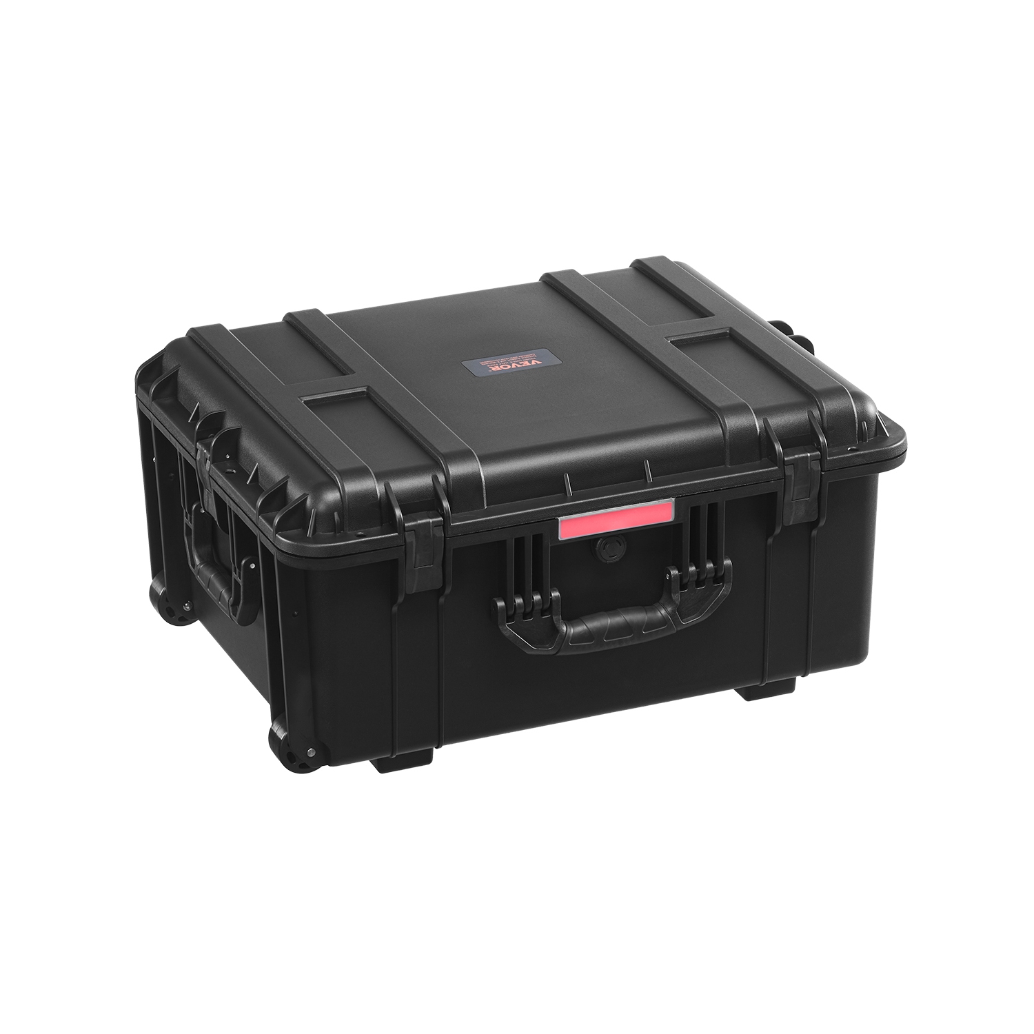 VEVOR 63x50x32 Weatherproof Hard Case, Heavy Duty Dry Box Case with Pre-Cut Foam, Wheels & Retractable Pull Handles for Hunt, Military, Tactical,