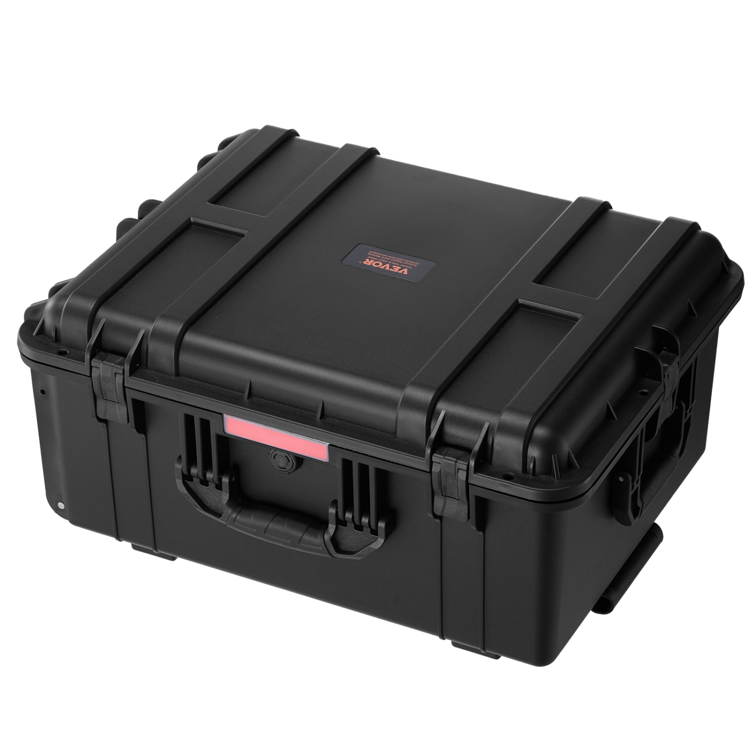 VEVOR 63x50x32 Weatherproof Hard Case, Heavy Duty Dry Box Case with Pre-Cut Foam, Wheels & Retractable Pull Handles for Hunt, Military, Tactical,