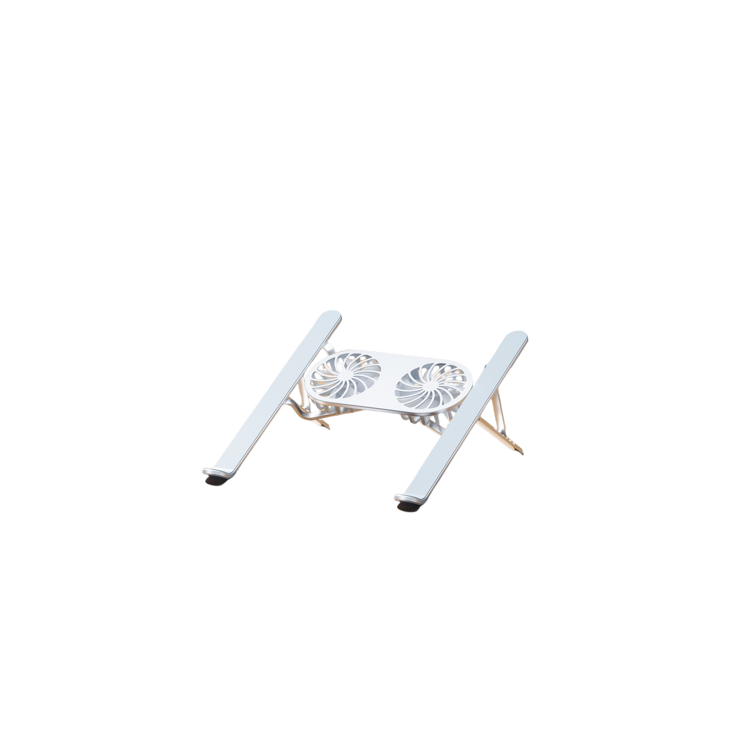 Laptop stand, aluminum alloy foldable lifting tablet computer heightening, stand desktop computer heat dissipation stand - silver