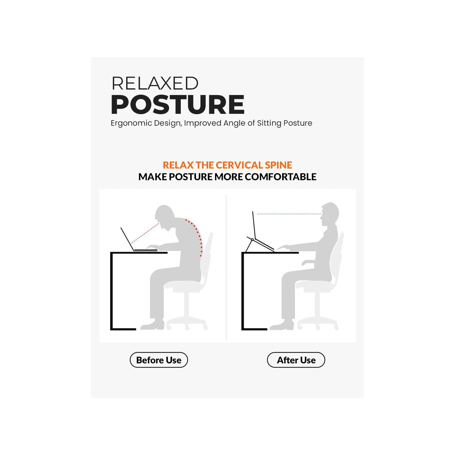 Aluminum Portable Laptop Stand, Height Adjustable, Ventilated Folding Lap/Desk Laptop Stand with Carrying Case for Laptops, MacBooks, Tablets and