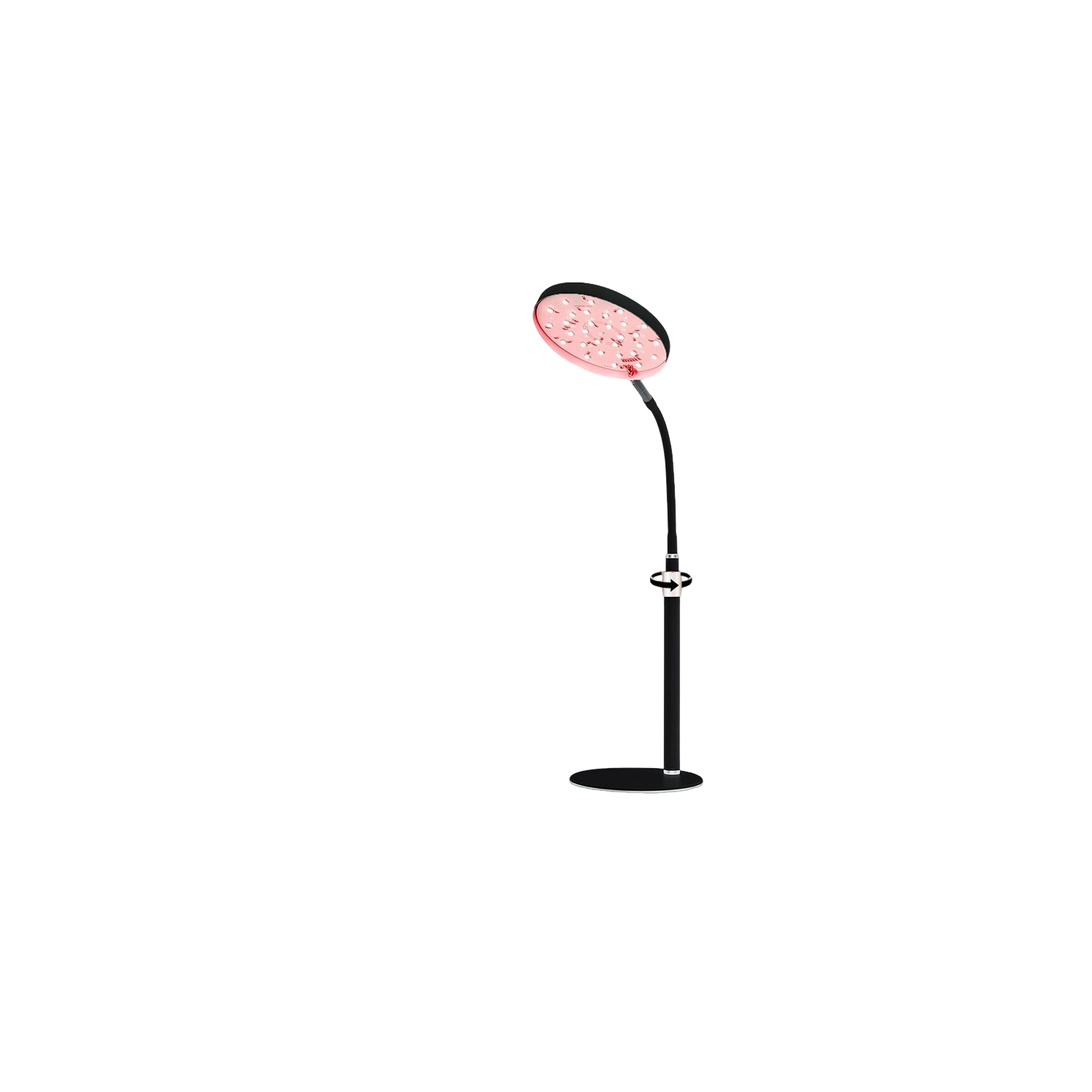 Red light therapy lamp for face and body treatments with adjustable height stand, 120 LEDs, 660nm, 850nm, muscle pain relief, skin rejuvenation -