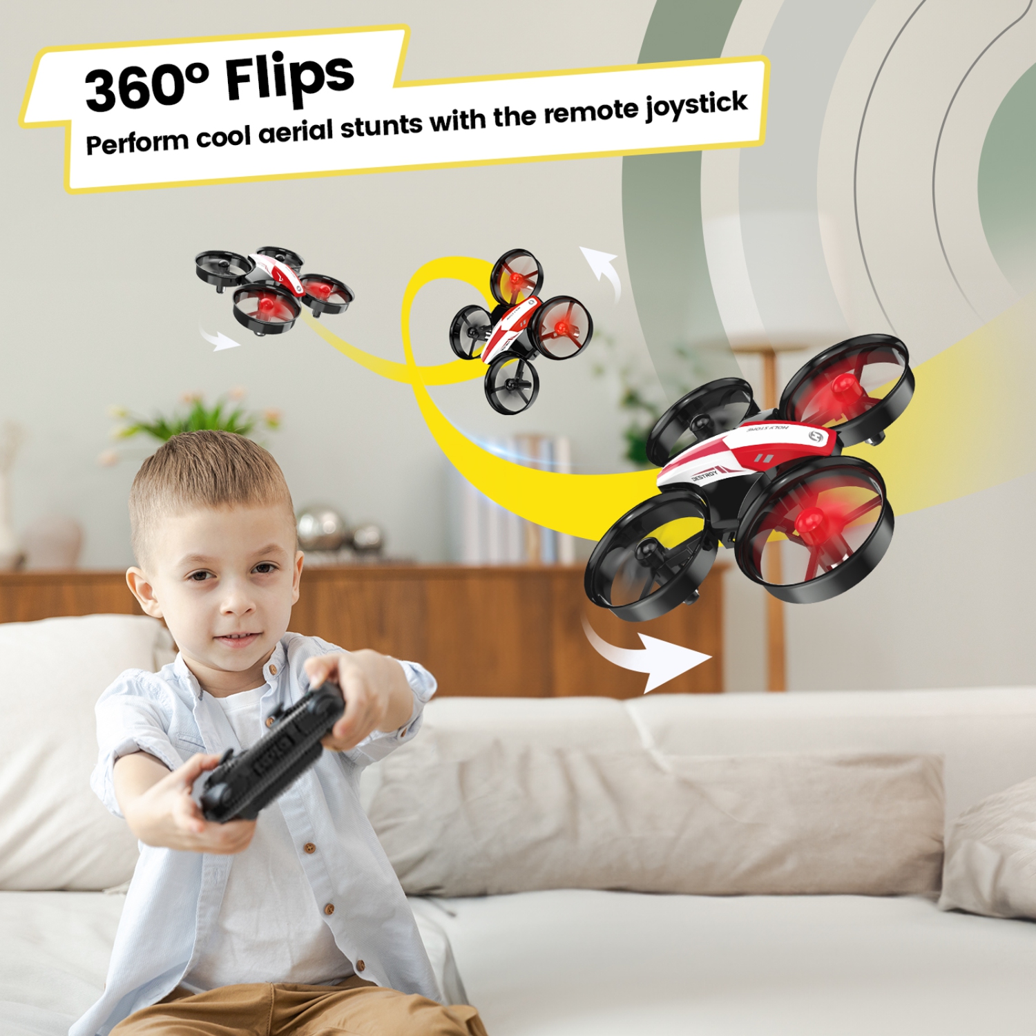 Holy Stone HS210 Mini Drone Under 249g for Kids and Beginners RC Nano Quadcopter Indoor Small Helicopter Plane with Auto Hovering, 3D Flip, Great