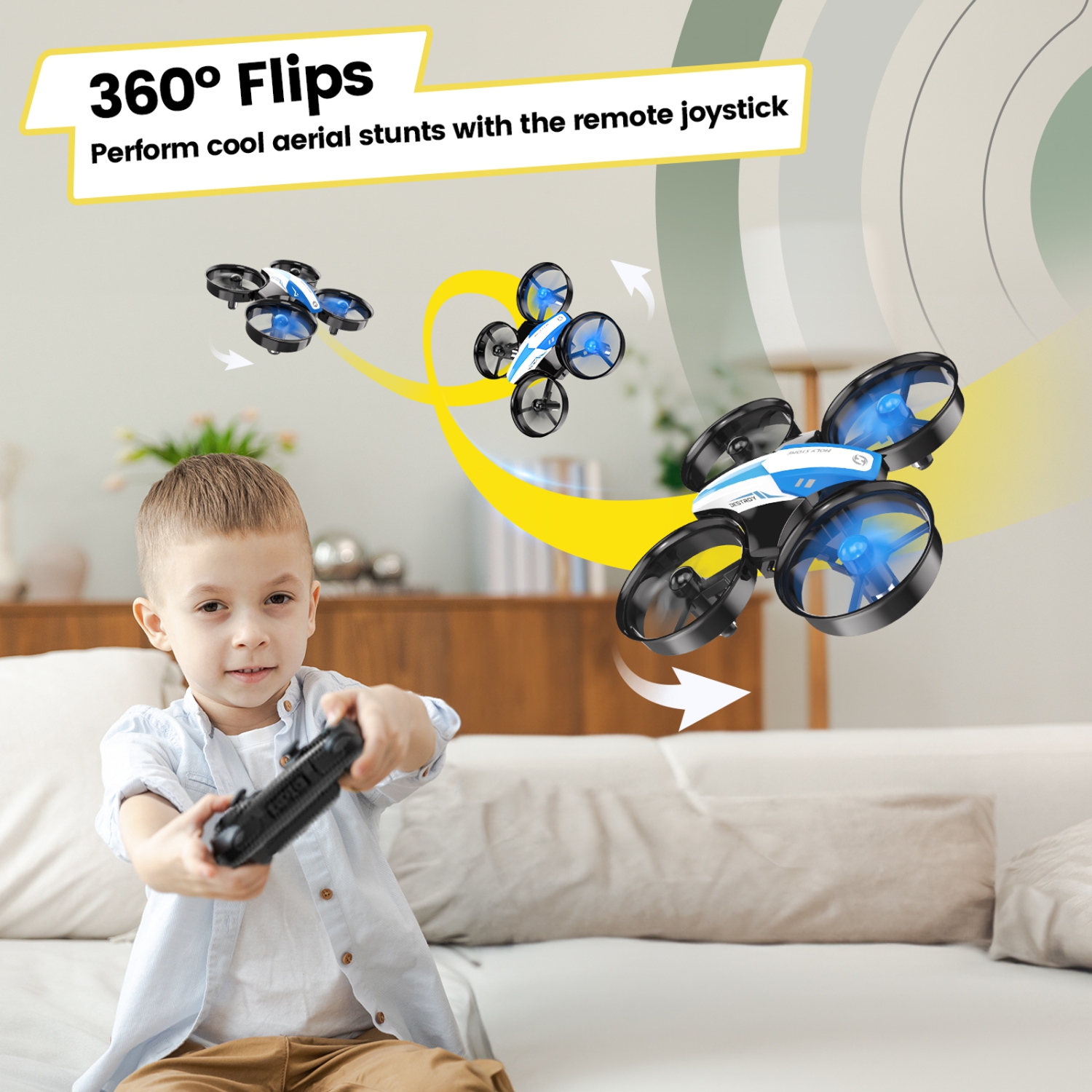 Holy Stone HS210 Mini Drone Under 249g for Kids and Beginners RC Nano Quadcopter Indoor Small Helicopter Plane with Auto Hovering, 3D Flip, Great