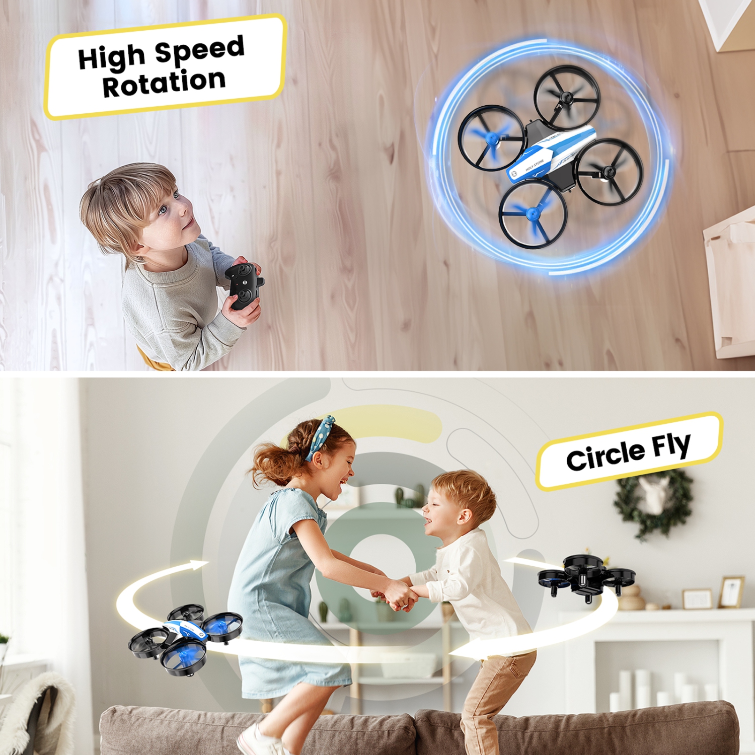 Holy Stone HS210 Mini Drone Under 249g for Kids and Beginners RC Nano Quadcopter Indoor Small Helicopter Plane with Auto Hovering, 3D Flip, Great