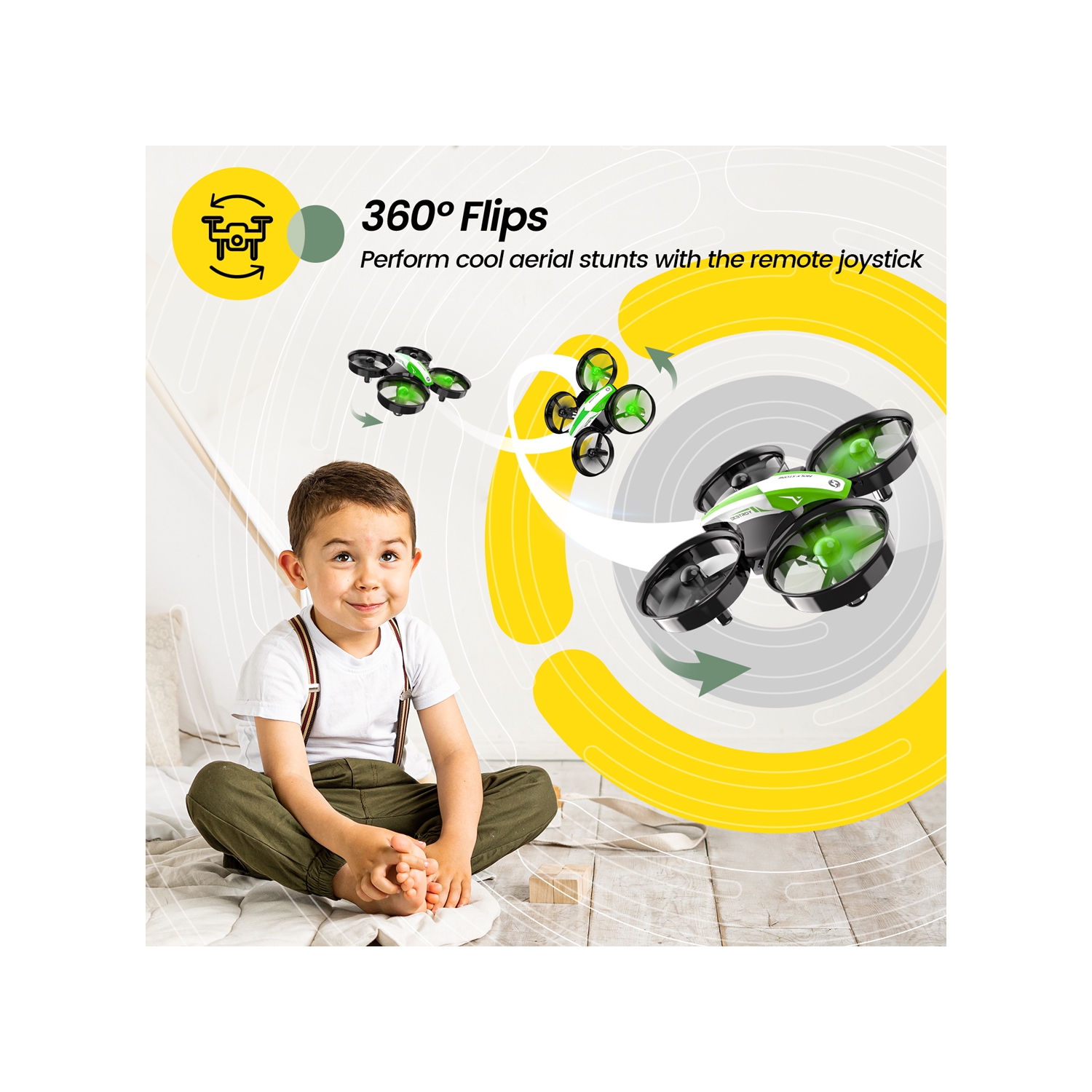 Holy Stone HS210 Mini Drone Under 249g for Kids and Beginners RC Nano Quadcopter Indoor Small Helicopter Plane with Auto Hovering, 3D Flip, Great