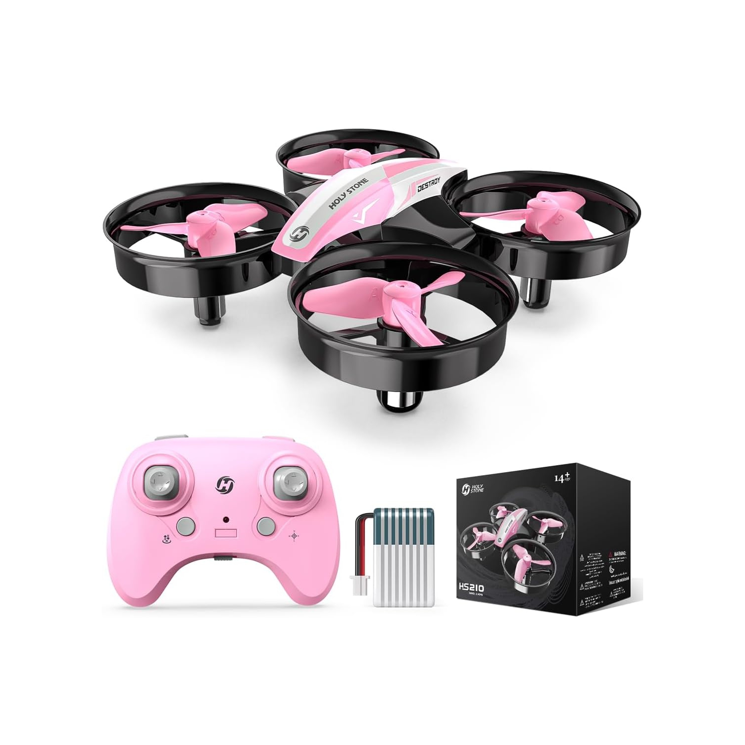 Holy Stone HS210 Mini Drone Under 249g for Kids and Beginners RC Nano Quadcopter Indoor Small Helicopter Plane with Auto Hovering, 3D Flip, Great