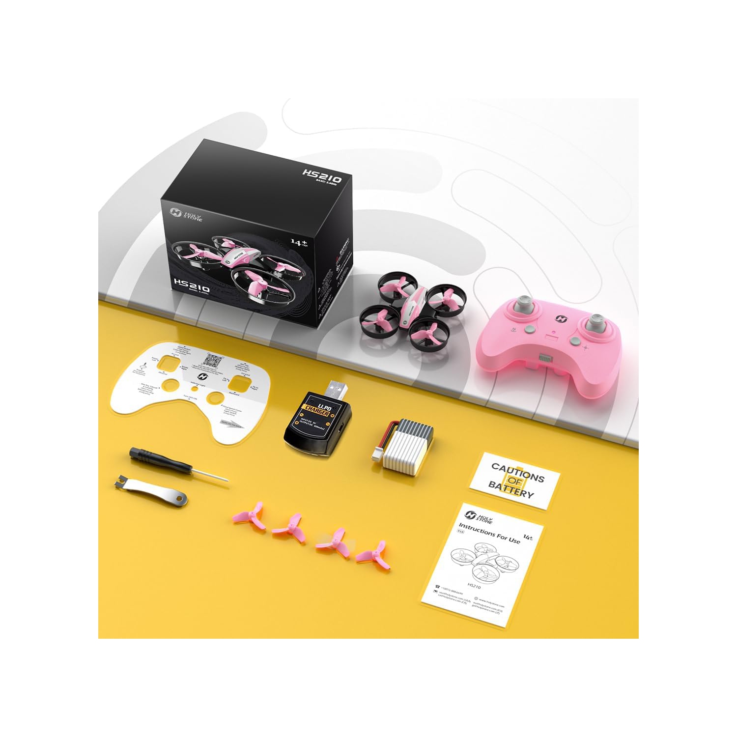 Holy Stone HS210 Mini Drone Under 249g for Kids and Beginners RC Nano Quadcopter Indoor Small Helicopter Plane with Auto Hovering, 3D Flip, Great