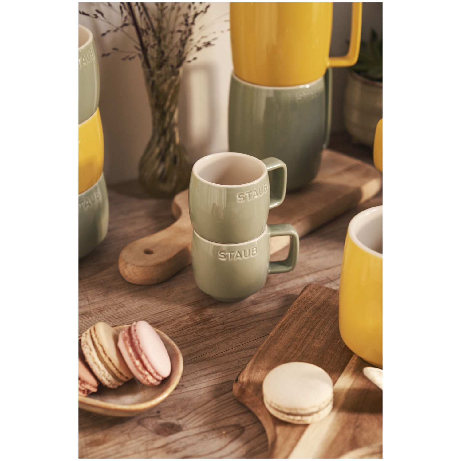 STAUB Ceramique Ceramic Mug, Eucalyptus, 100ml