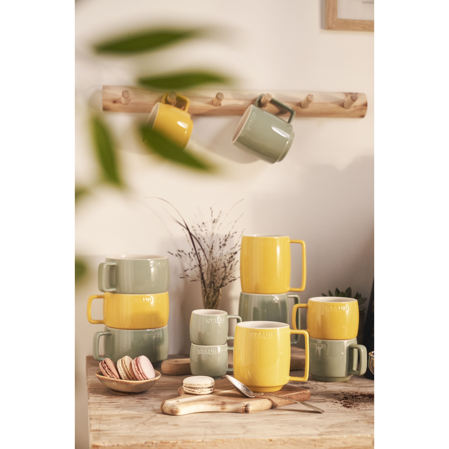 STAUB Ceramique Ceramic Mug, Eucalyptus, 100ml