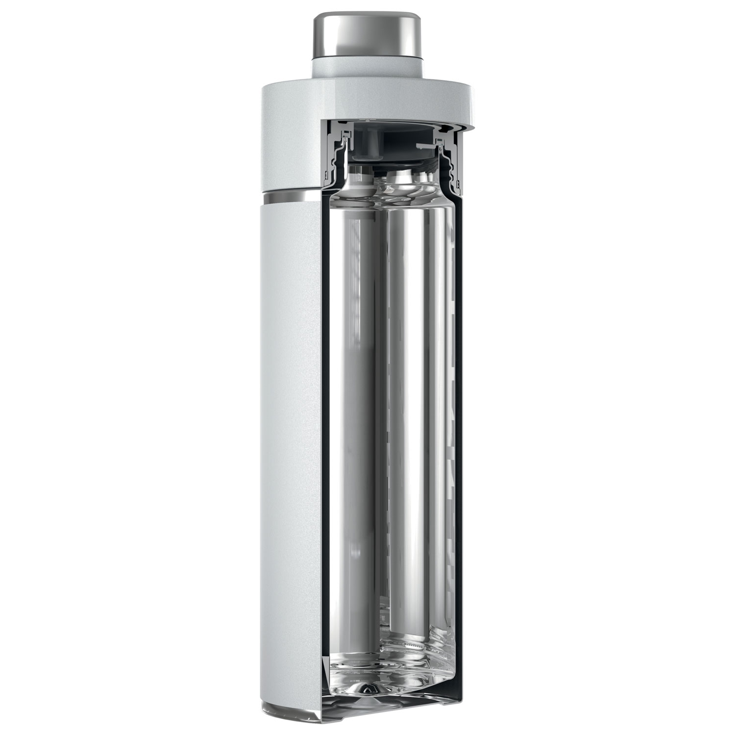 Ninja Thirsti 709ml Carbonated Drink Travel Bottle - White