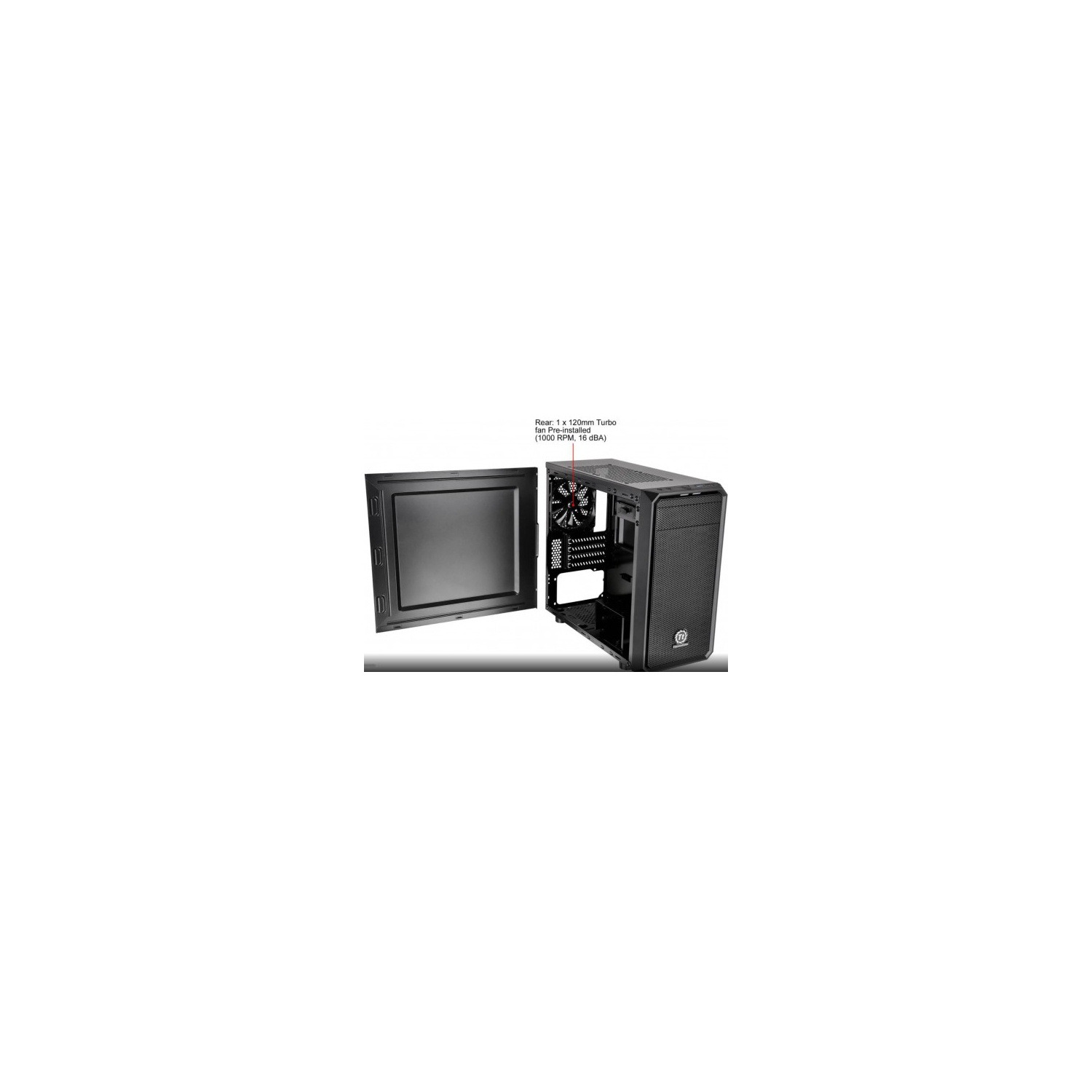 Thermaltake Versa H15 Black with Thermaltake 500W 80+White Smart Non-Modular ATX