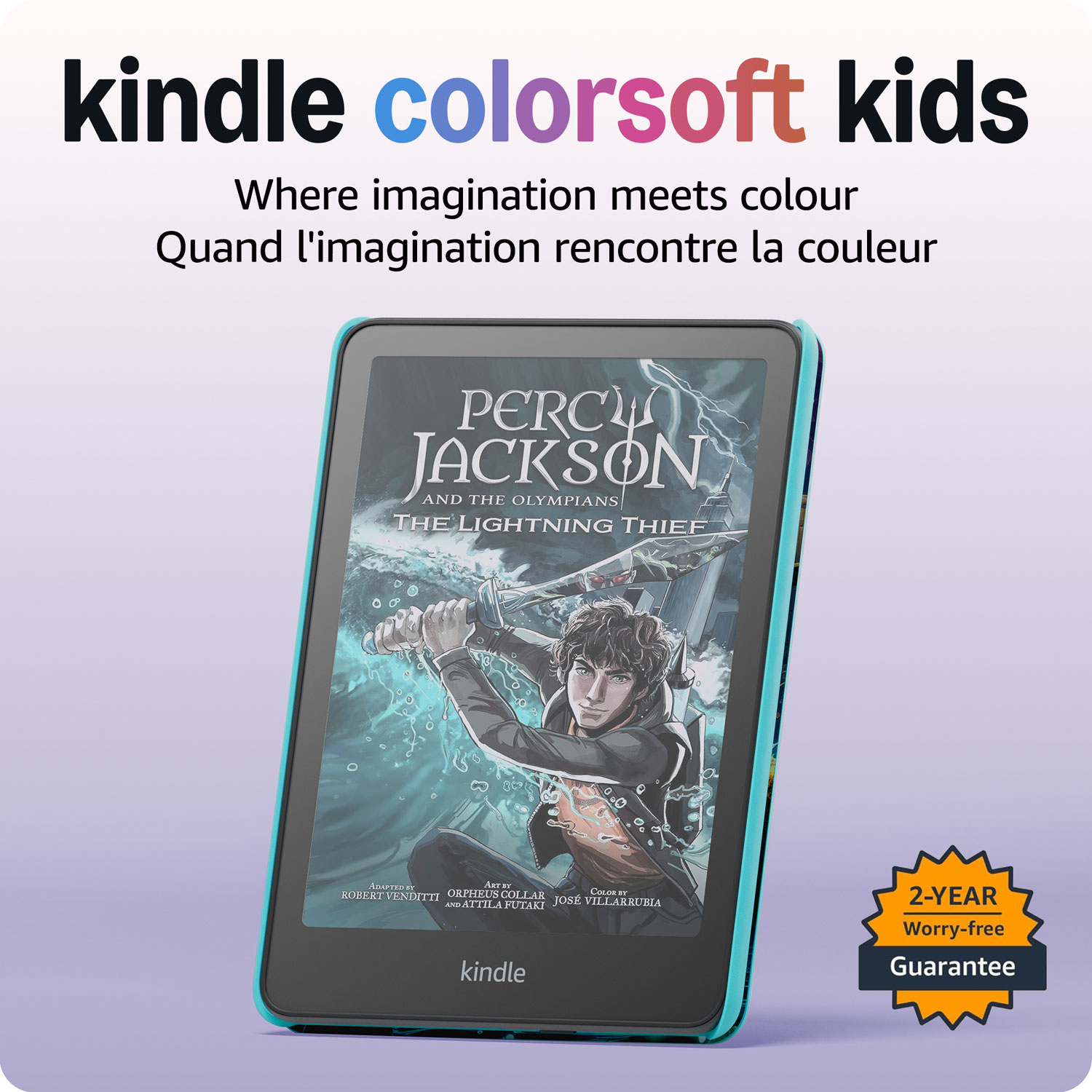 Amazon Kindle Colorsoft Kids 16GB Digital eReader with Touchscreen - Fantasy River