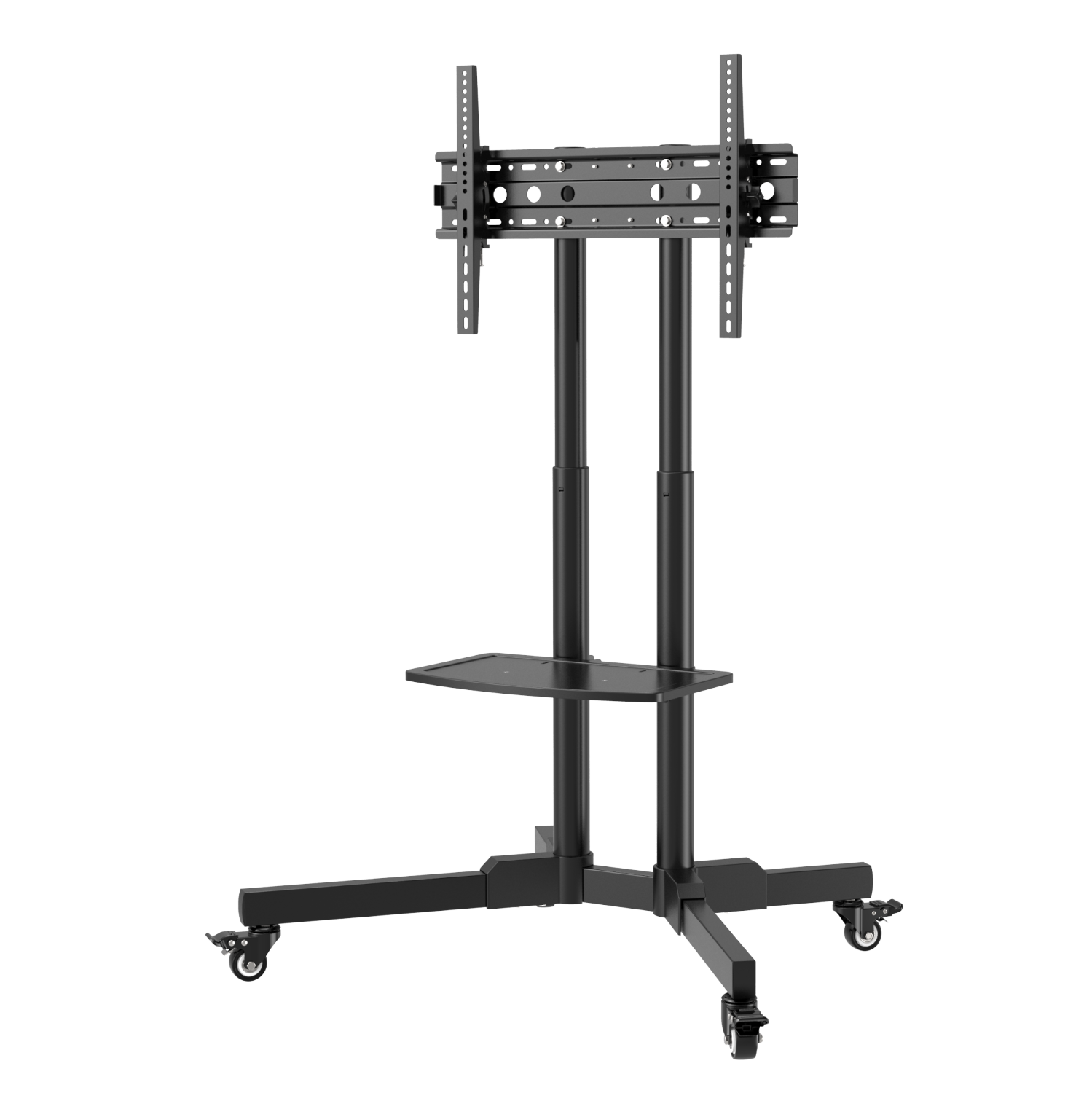 Boost Industries UC3770 Universal Mobile Height Adjustable TV Cart for 32″ to 70″ TVs