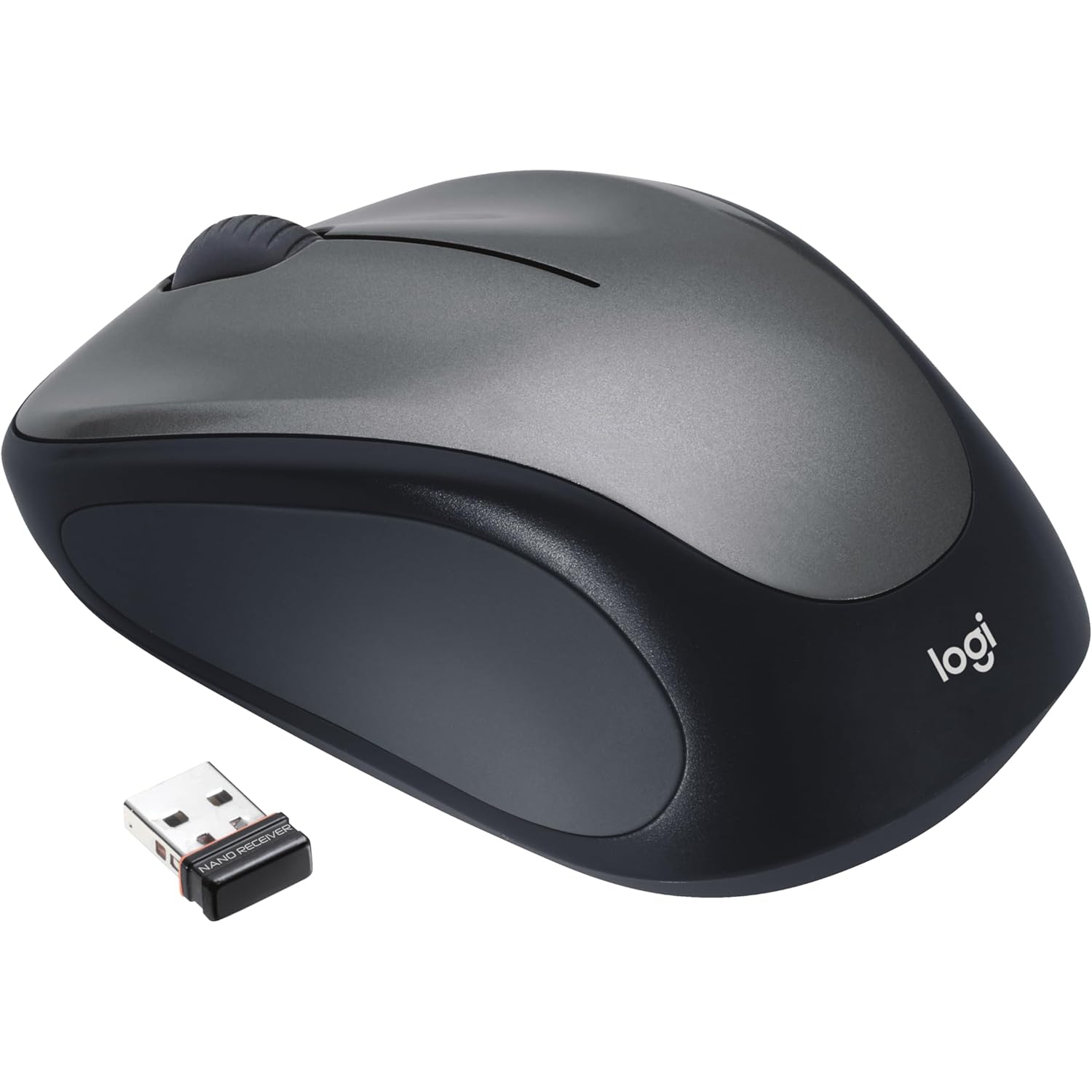 Souris sans fil M317 de Logitech, 2,4&nbsp;GHz avec récepteur USB, suivi optique 1000&nbsp;ppp, batterie de 12 mois, compatible avec PC, Mac,