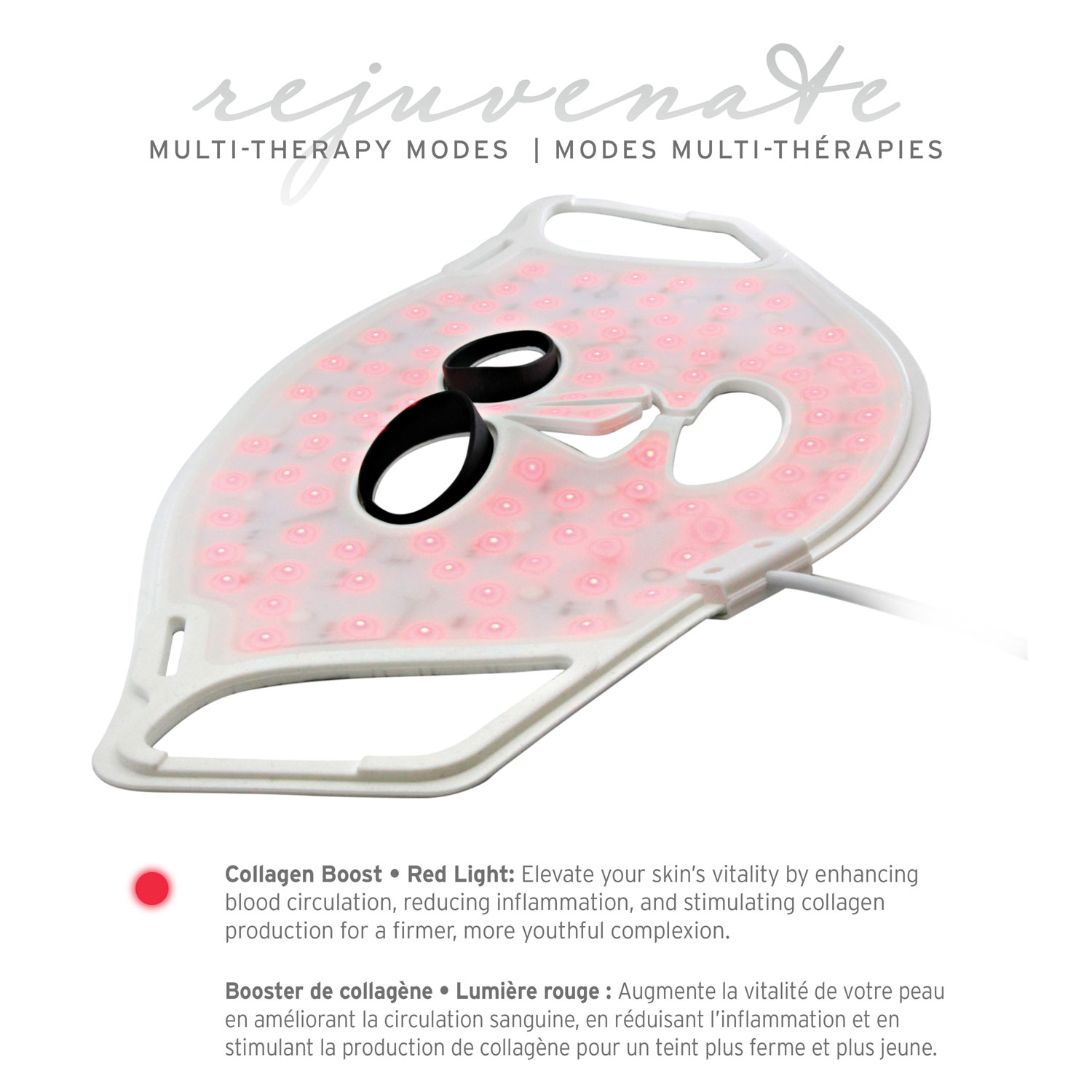 Masque de luminothérapie Glow d'iQ - Partenaire de détail exclusif